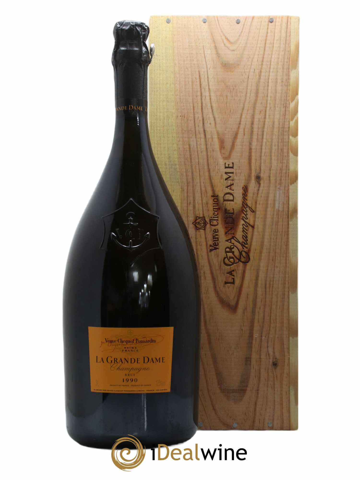 La Grande Dame Veuve Clicquot 1990 - Lot de 1 double magnum - 0