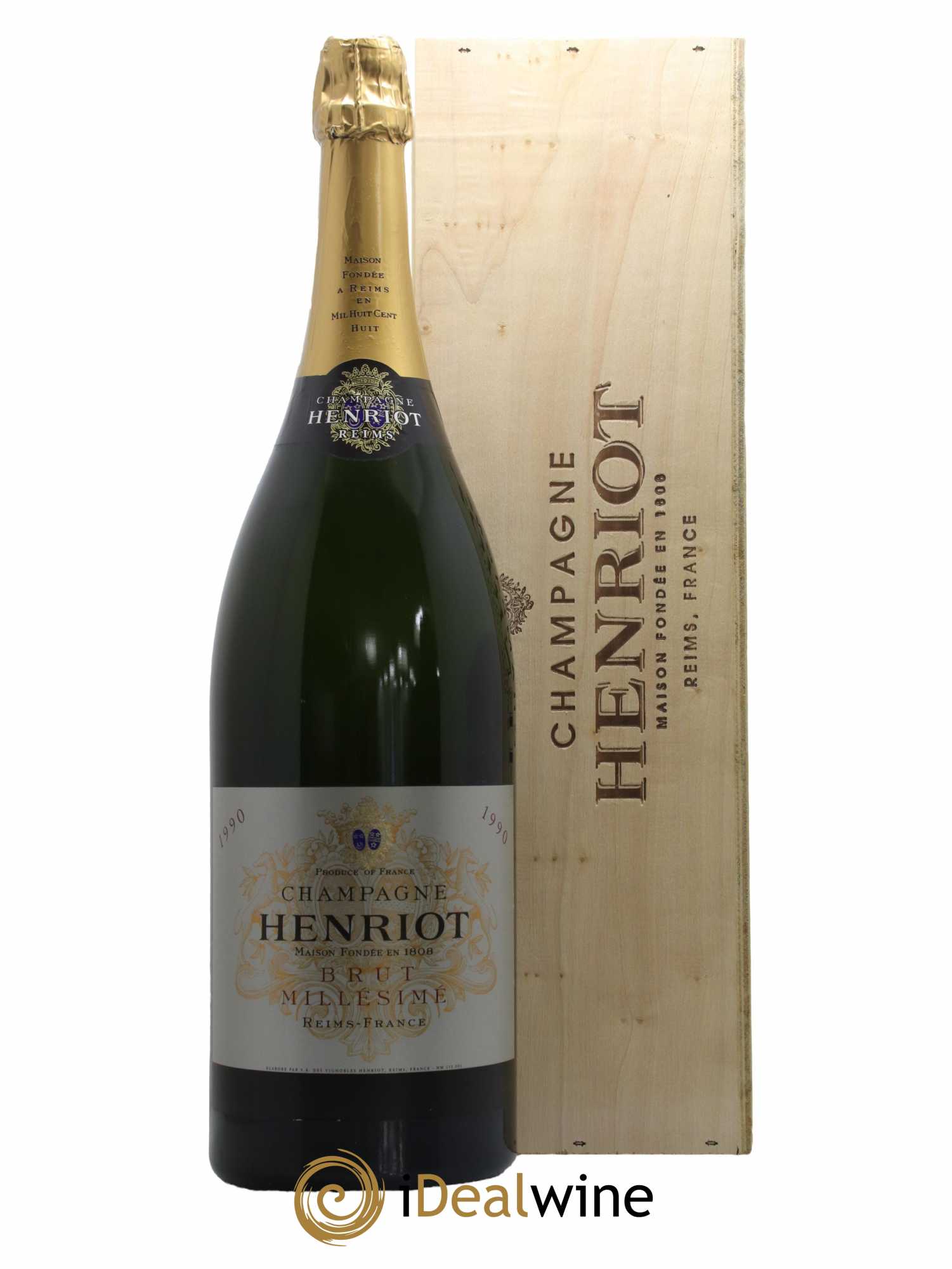Brut Millésimé Henriot 1990 - Lot de 1 double magnum - 0