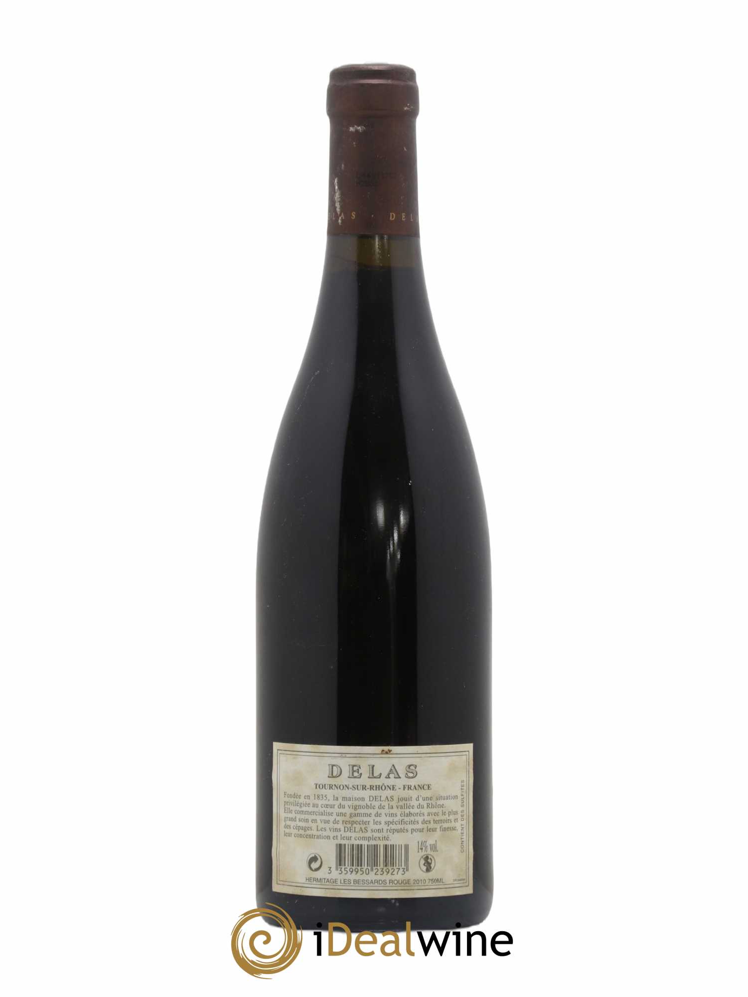 Hermitage Les Bessards Delas Frères 2010 - Lot de 1 bouteille - 1
