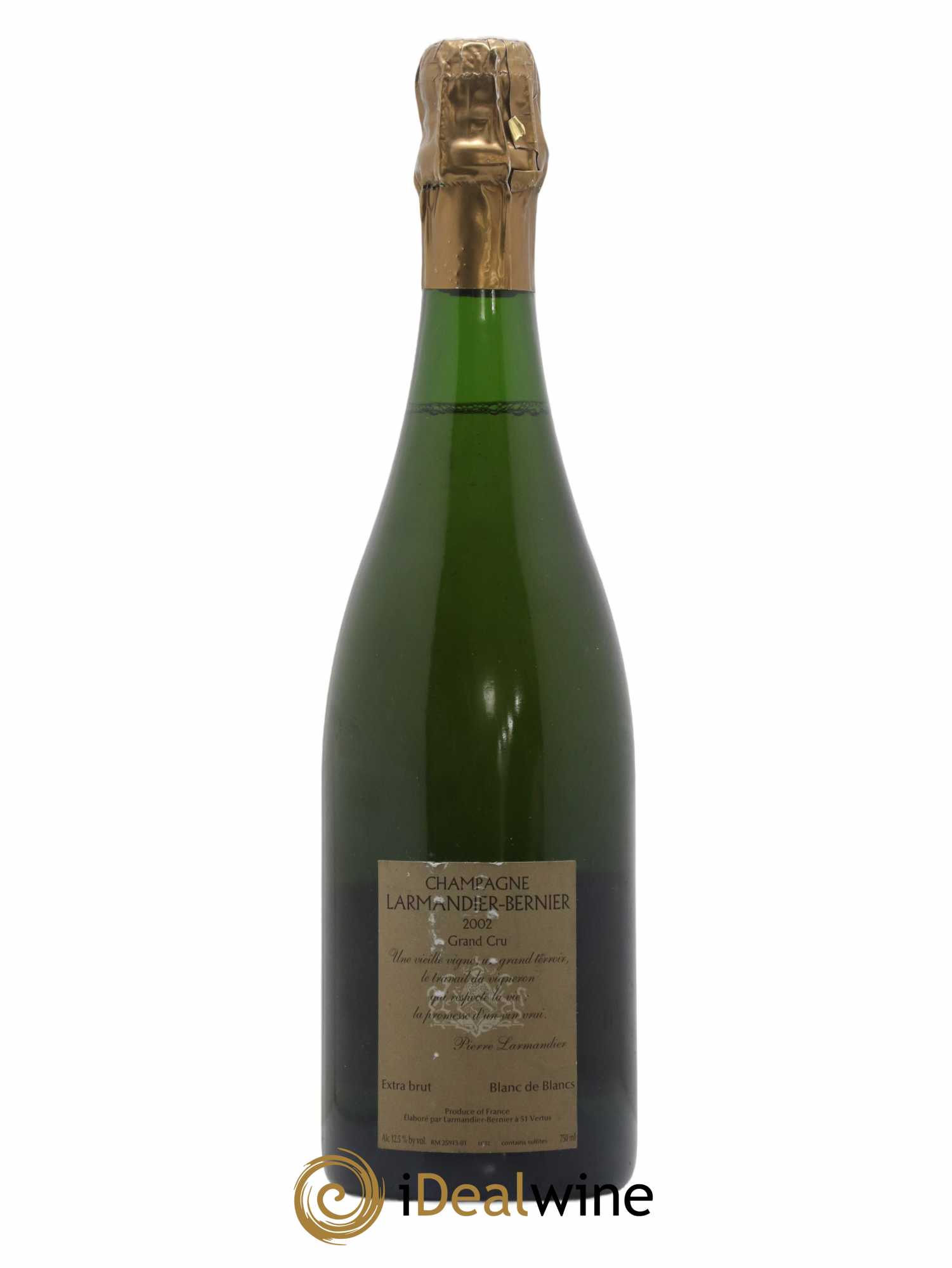 Vieille Vigne de Cramant Grand Cru Extra-Brut Larmandier-Bernier 2002 - Lot de 1 bouteille - 1