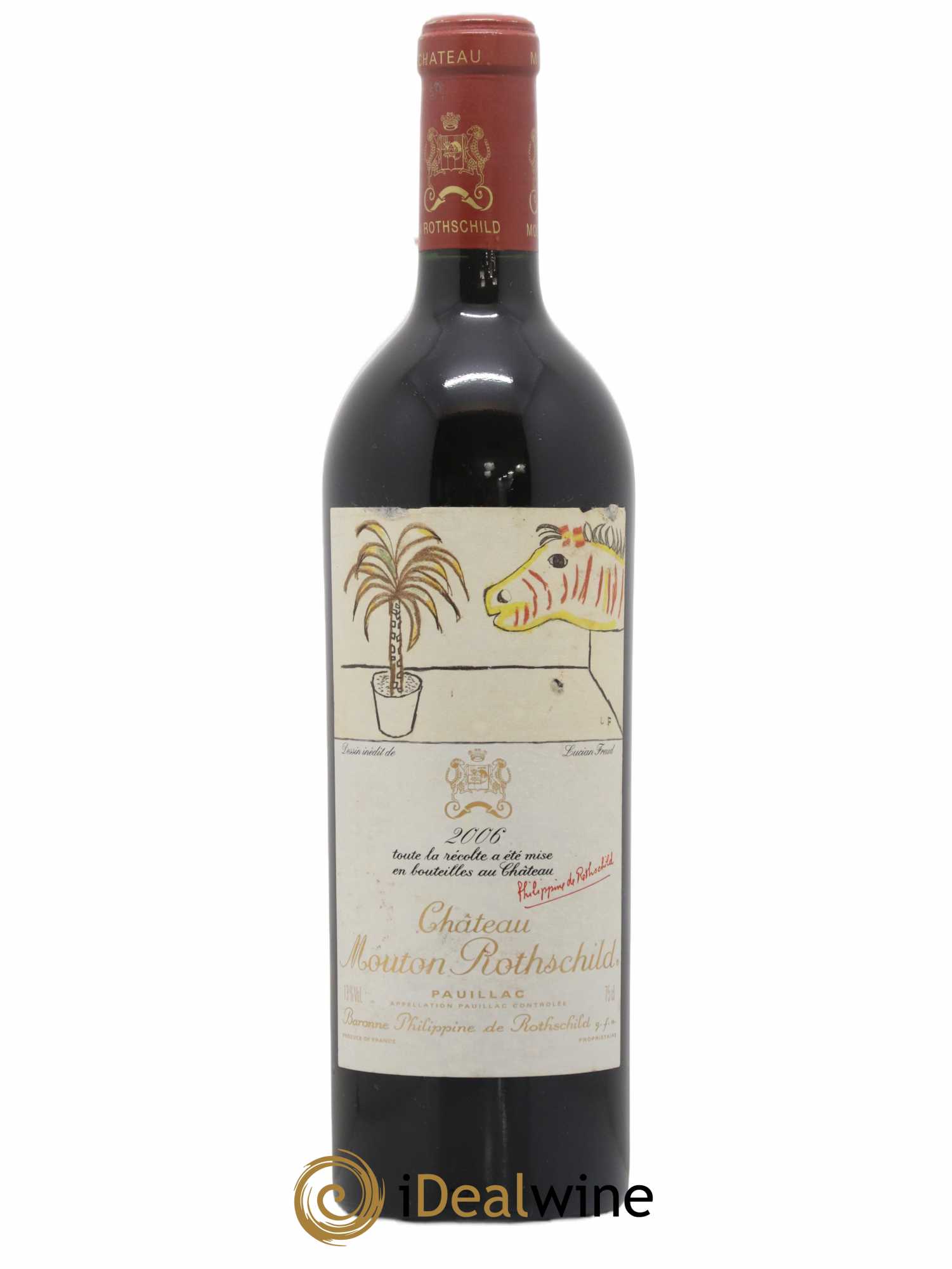 Château Mouton Rothschild 1er Grand Cru Classé 2006 - Lot de 1 bouteille - 0