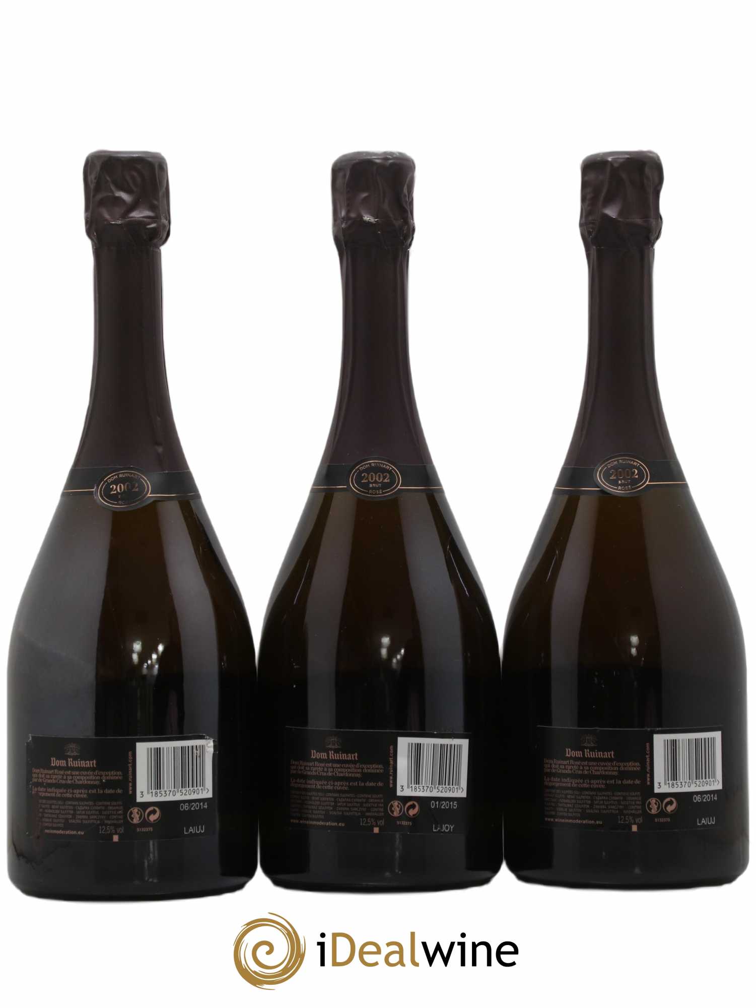 Dom Ruinart Brut Ruinart 2002 - Lot of 3 bottles - 1