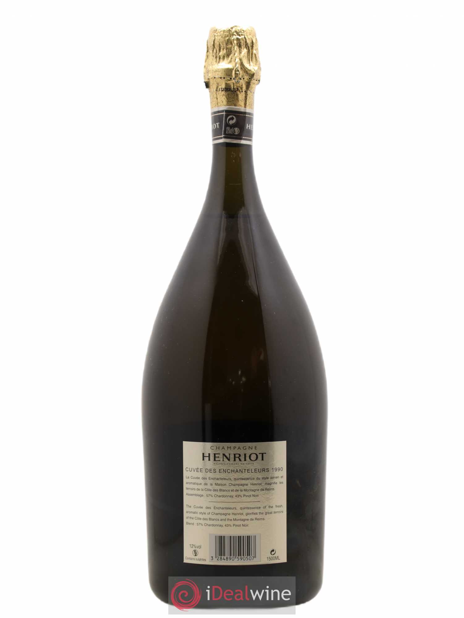 Cuvée des Enchanteleurs Henriot 1990 - Lot de 1 magnum - 1