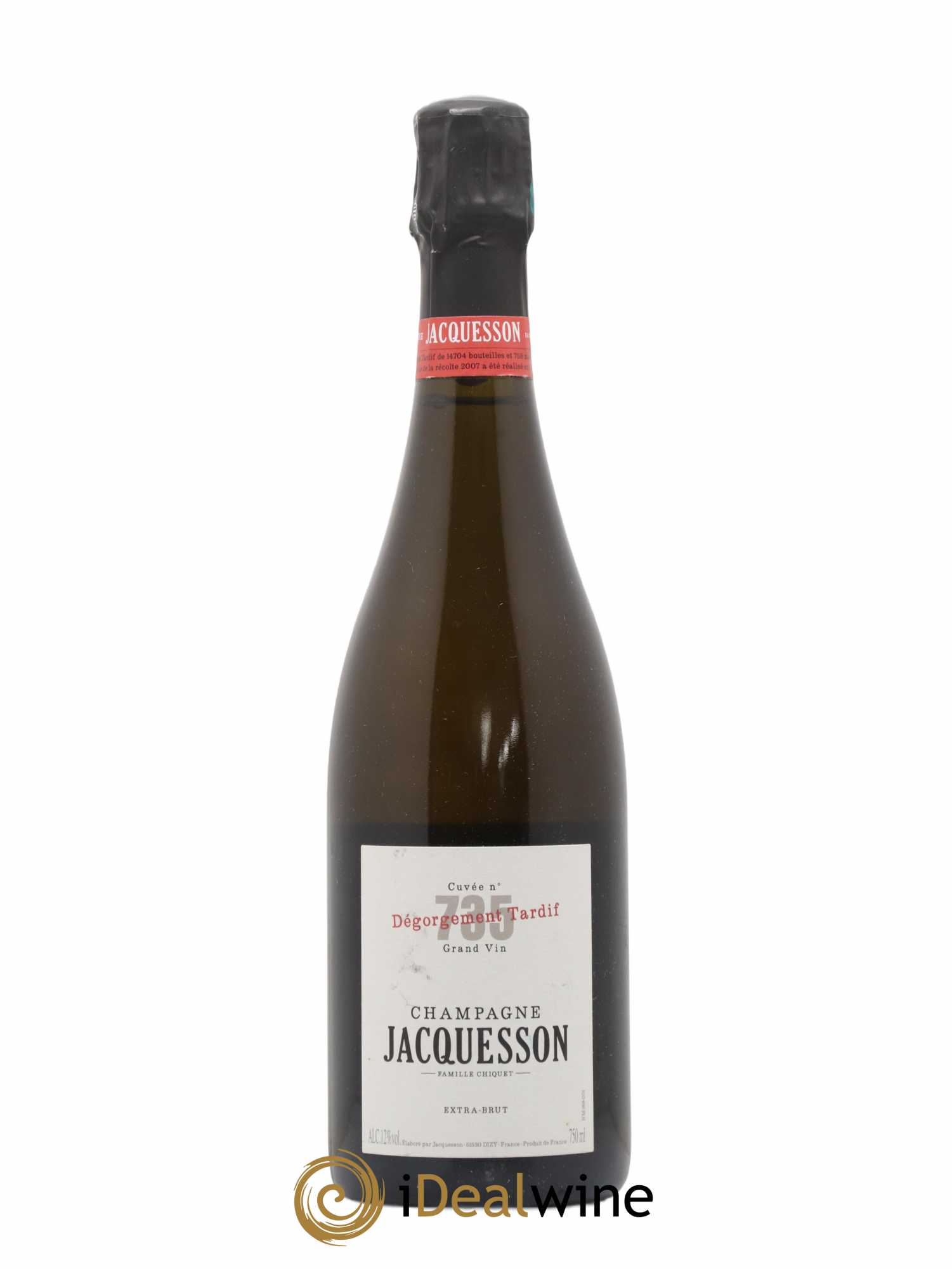 Cuvée 735 DT (Dégorgement Tardif) Extra-Brut Jacquesson - Lot de 1 bouteille - 0