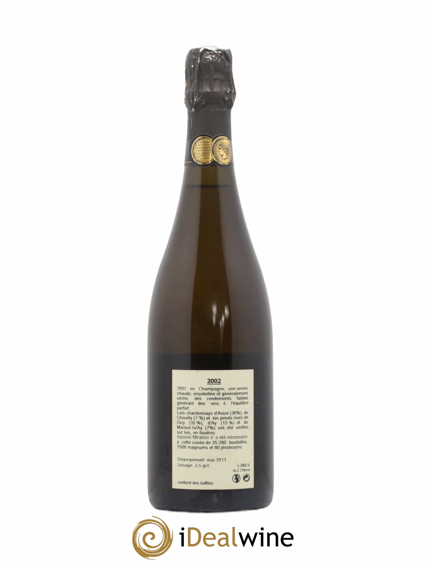Millésimé Jacquesson 2002 - Lot de 1 bouteille - 1