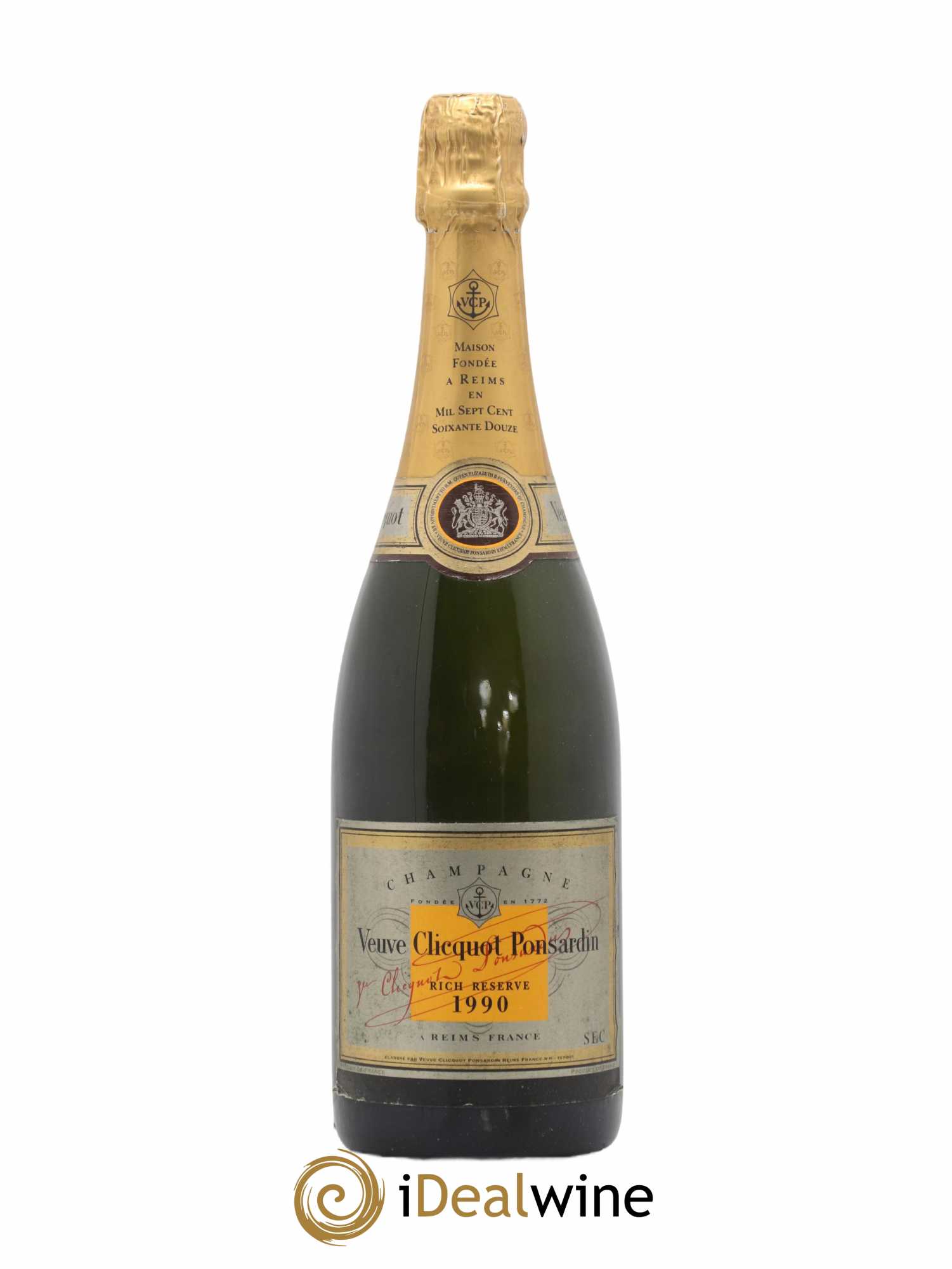 Champagne Rich Reserve Clicquot 1990 - Posten von 1 Flasche - 0