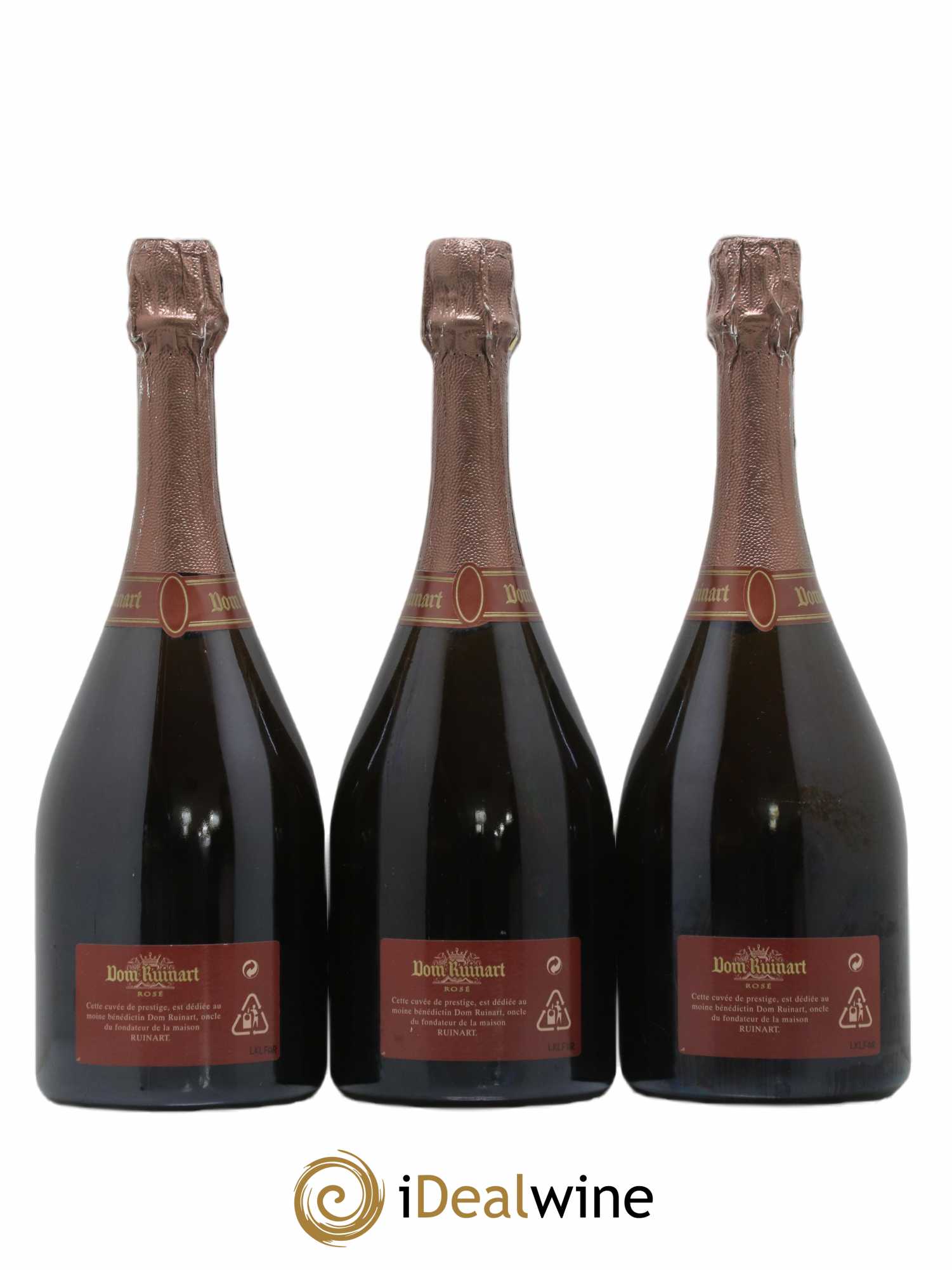 Dom Ruinart Brut Ruinart 1990 - Lot de 3 bouteilles - 1