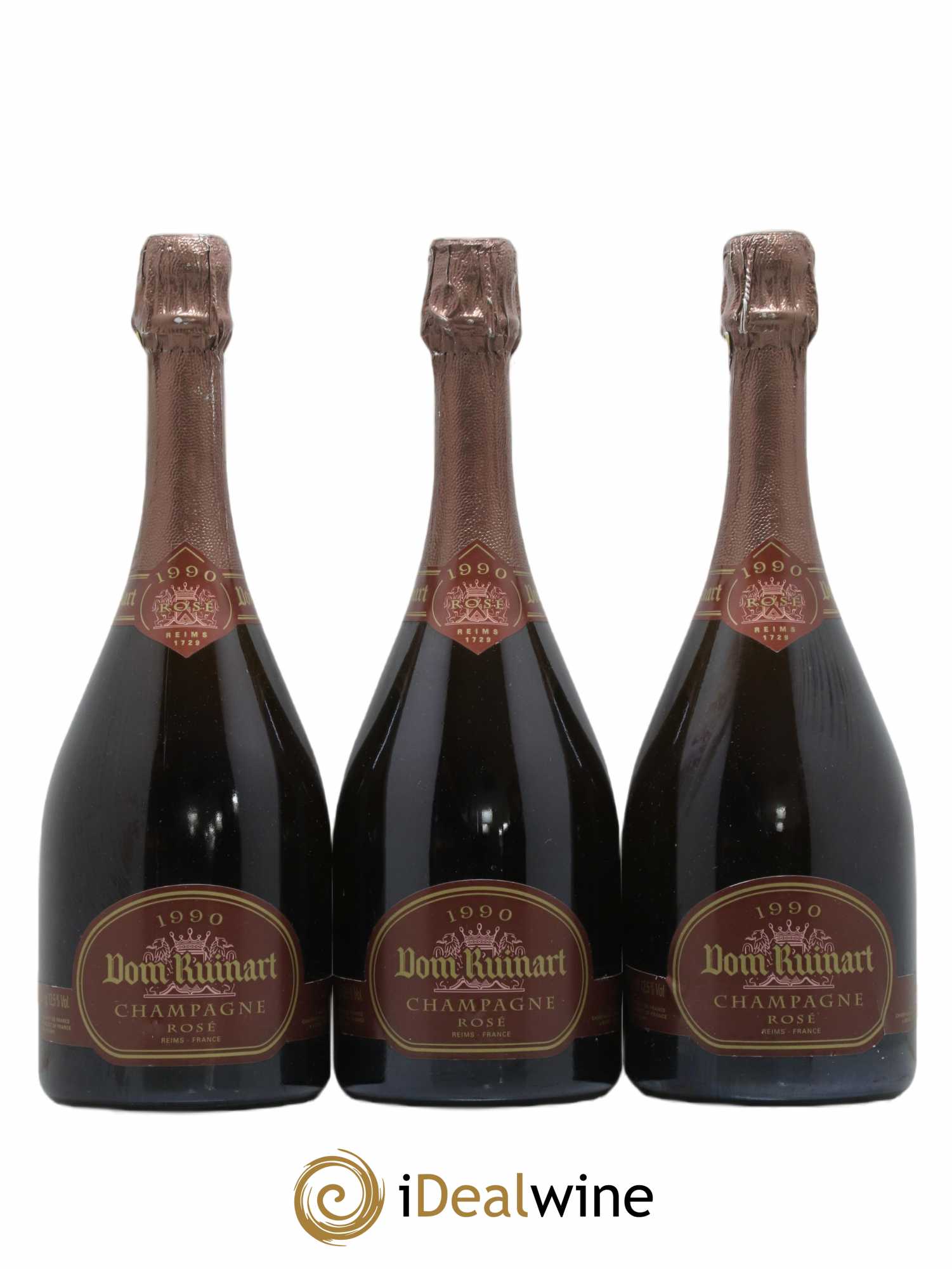 Dom Ruinart Brut Ruinart 1990 - Lot de 3 bouteilles - 0
