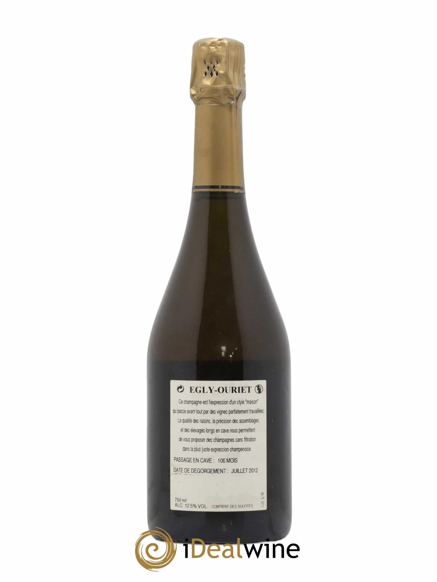 Ambonnay Vieilles Vignes Brut Millésimé Egly-Ouriet 2002 - Lot de 1 bouteille - 1