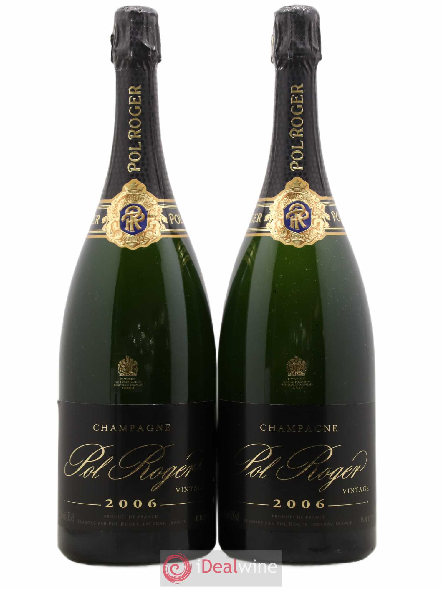 Brut Vintage Pol Roger 2006 - Lot de 2 magnums - 0