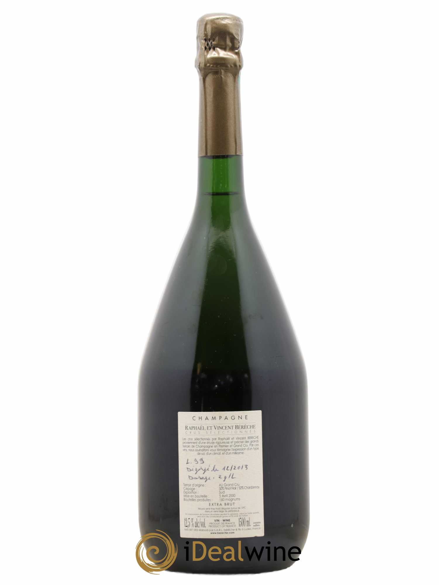 Vallée Grand Cru Extra-Brut Bérêche et Fils 1999 - Lot de 1 magnum - 2