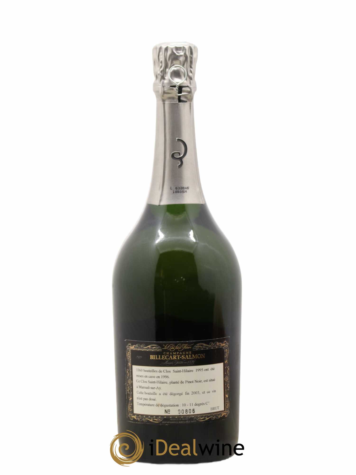 Le Clos Saint-Hilaire  Billecart-Salmon 1995 - Lot de 1 bouteille - 2