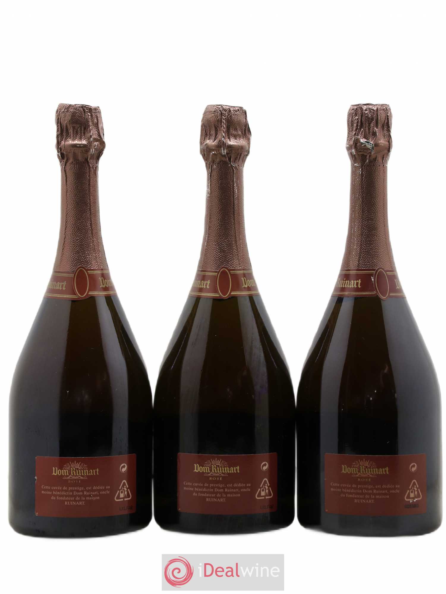 Dom Ruinart Brut Ruinart 1990 - Lot de 3 bouteilles - 1