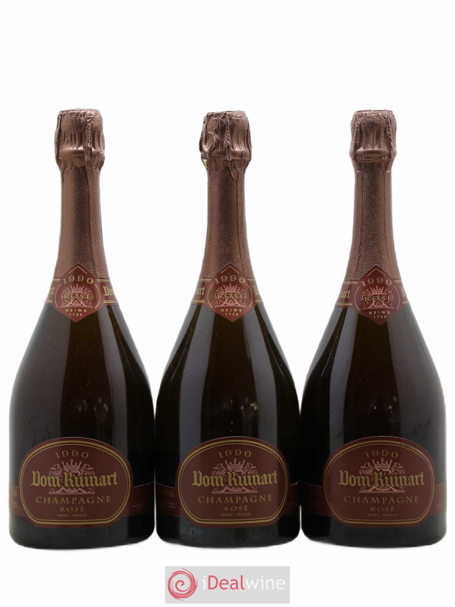 Dom Ruinart Brut Ruinart 1990 - Lot de 3 bouteilles - 0