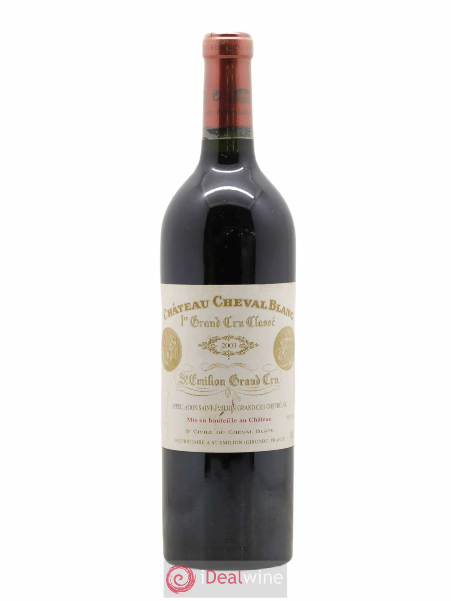 Château Cheval Blanc 1er Grand Cru Classé A 2003 - Lot de 1 bouteille - 0