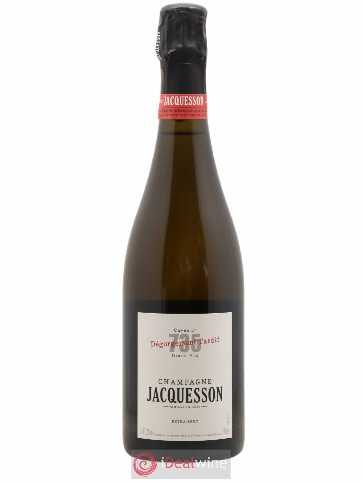 Cuvée 735 DT (Dégorgement Tardif) Extra-Brut Jacquesson - Lot de 1 bouteille - 0