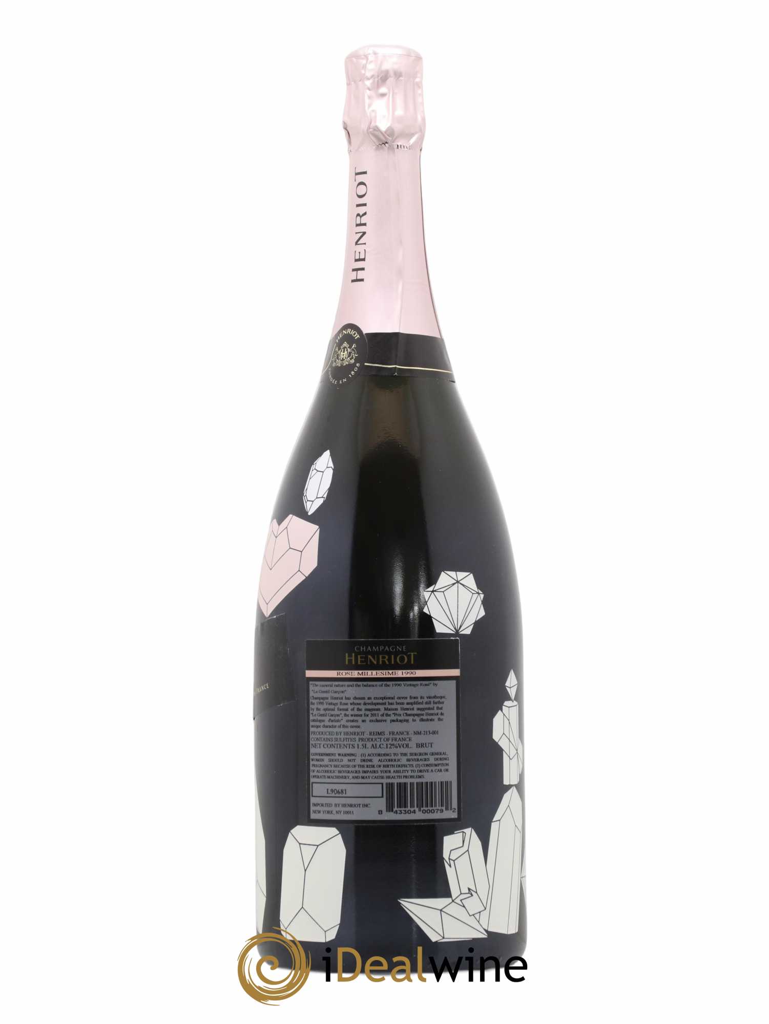 Rosé Brut Henriot 1990 - Lot de 1 magnum - 3
