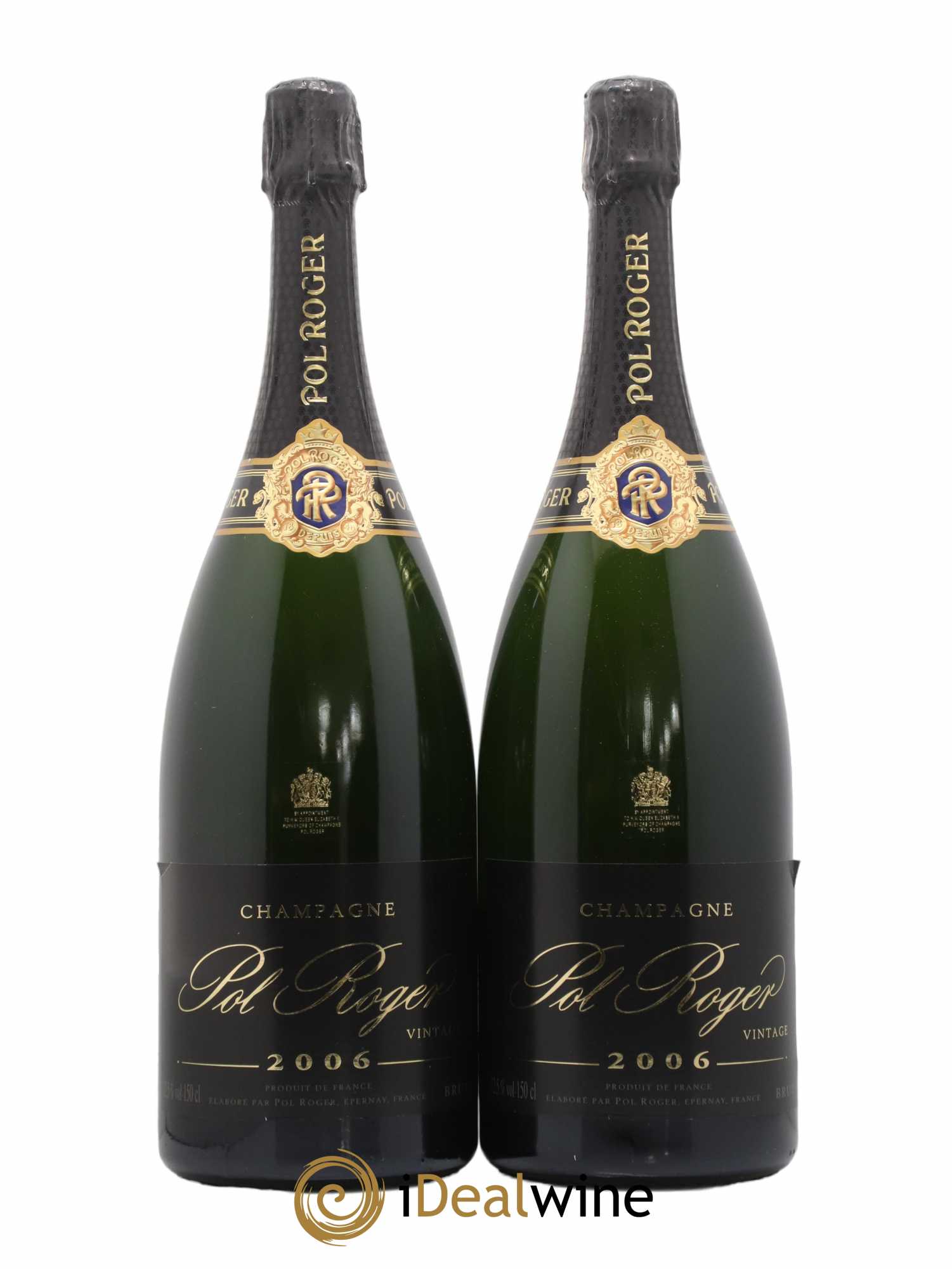 Brut Vintage Pol Roger 2006 - Lot de 2 magnums - 0