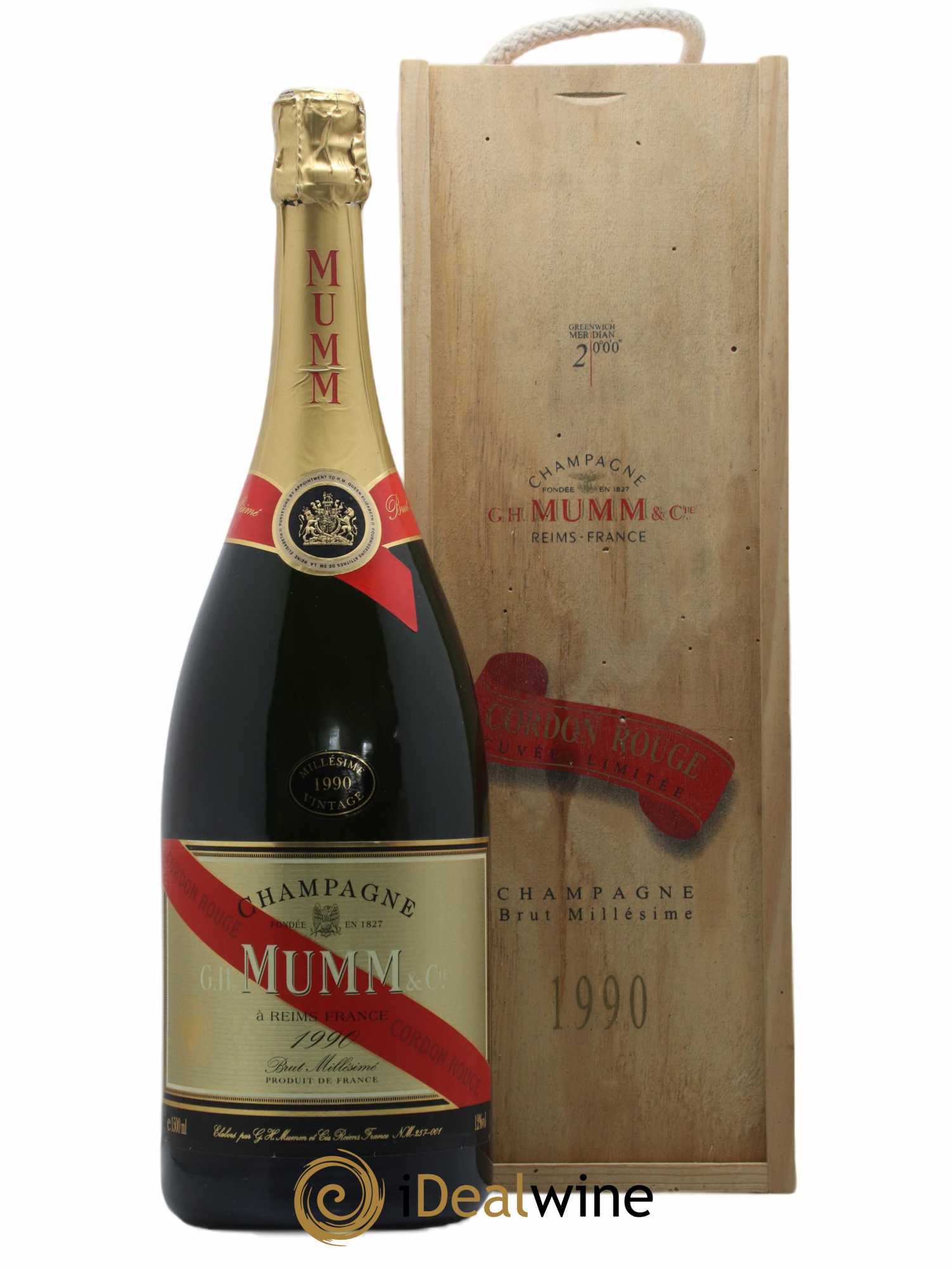 Cordon Rouge Mumm 1990 - Posten von 1 Magnum - 0
