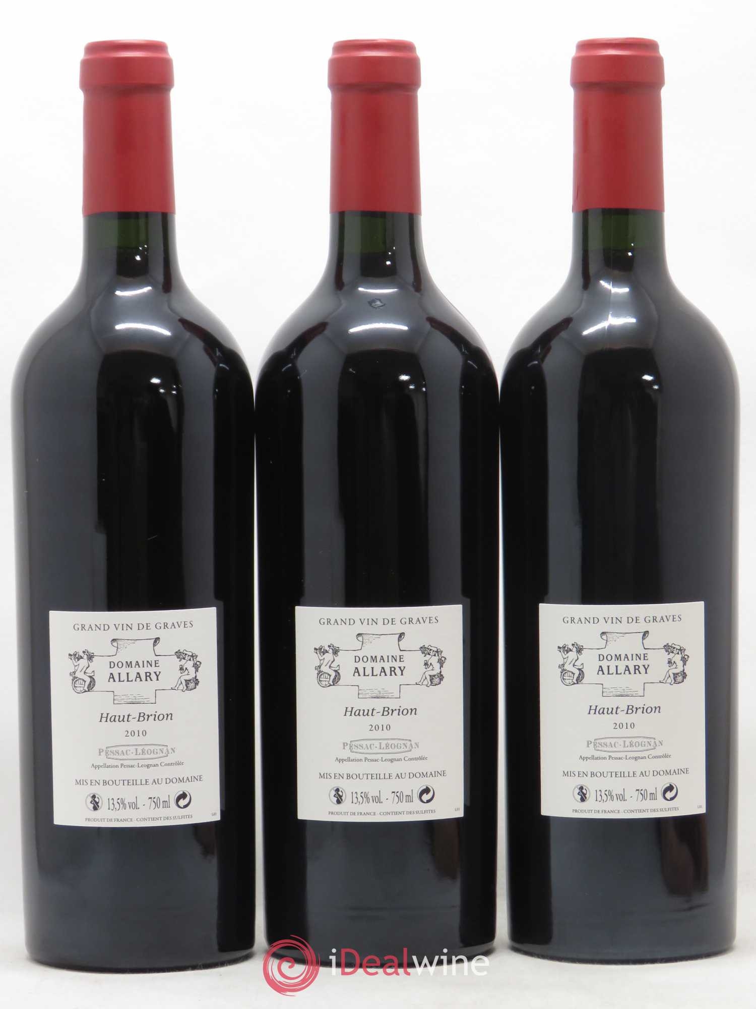 Domaine Allary Haut-Brion 2010 - Lot de 3 bouteilles - 1