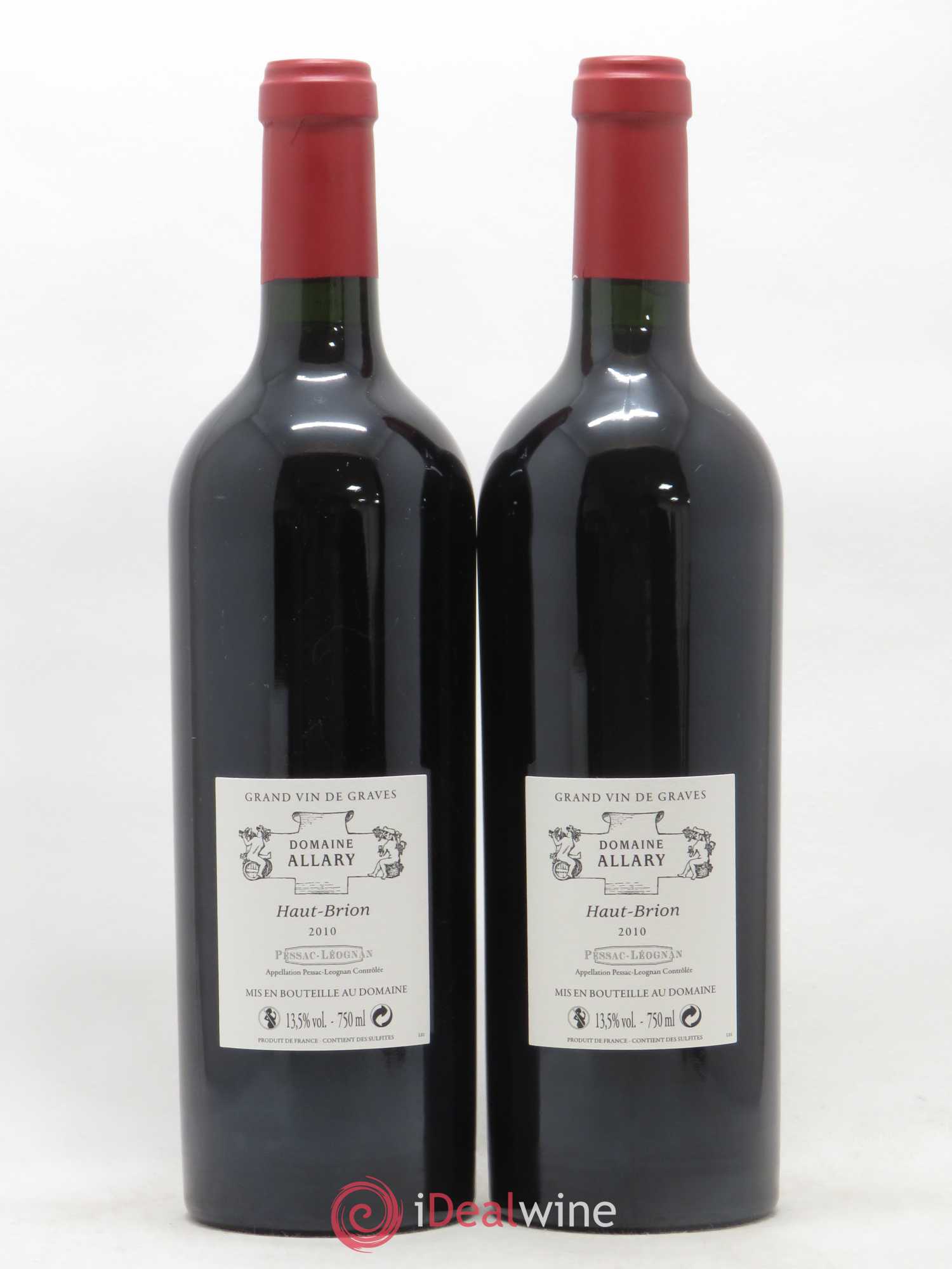 Domaine Allary Haut-Brion 2010 - Lot de 2 bouteilles - 1