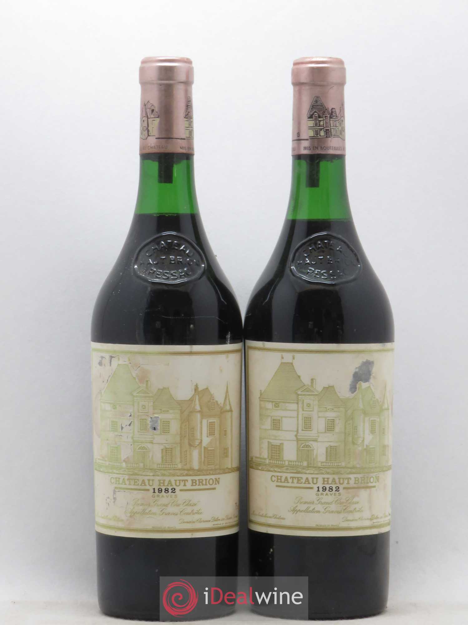 Château Haut Brion 1er Grand Cru Classé 1982 - Lot de 2 bouteilles - 0