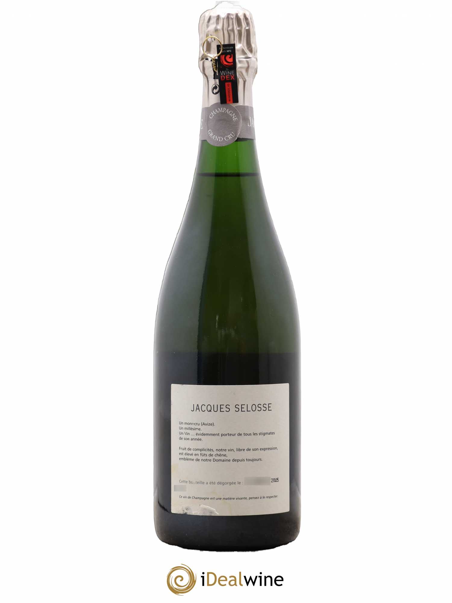 Blanc de Blancs Grand Cru Extra-Brut Jacques Selosse 1996 - Lot of 1 bottle - 1