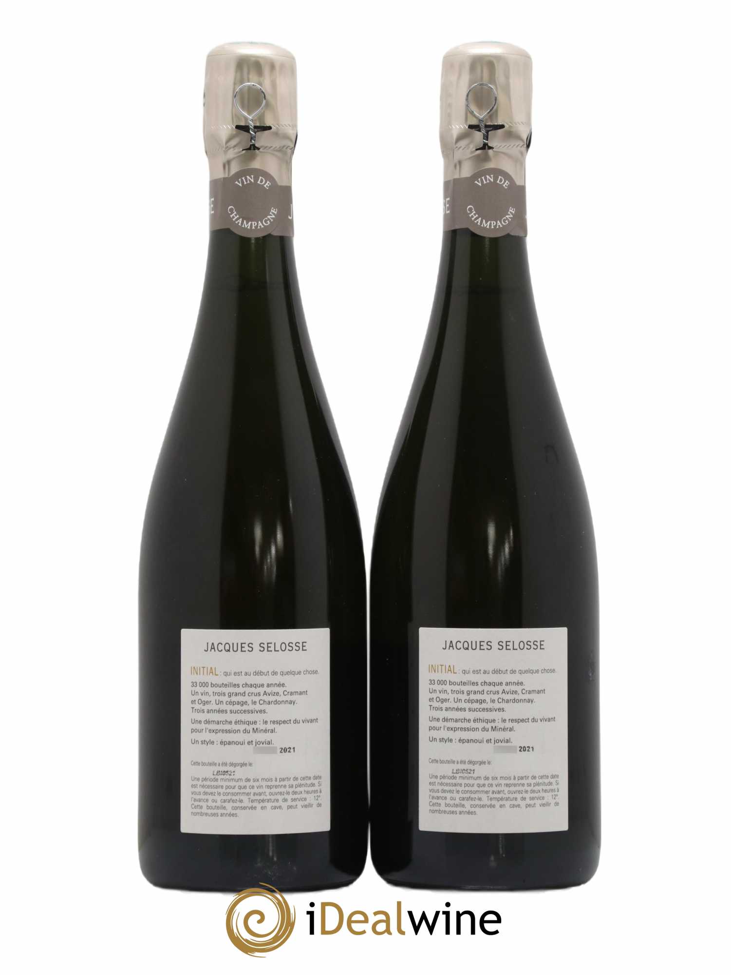 Initial Brut Jacques Selosse - Lot de 2 bouteilles - 1