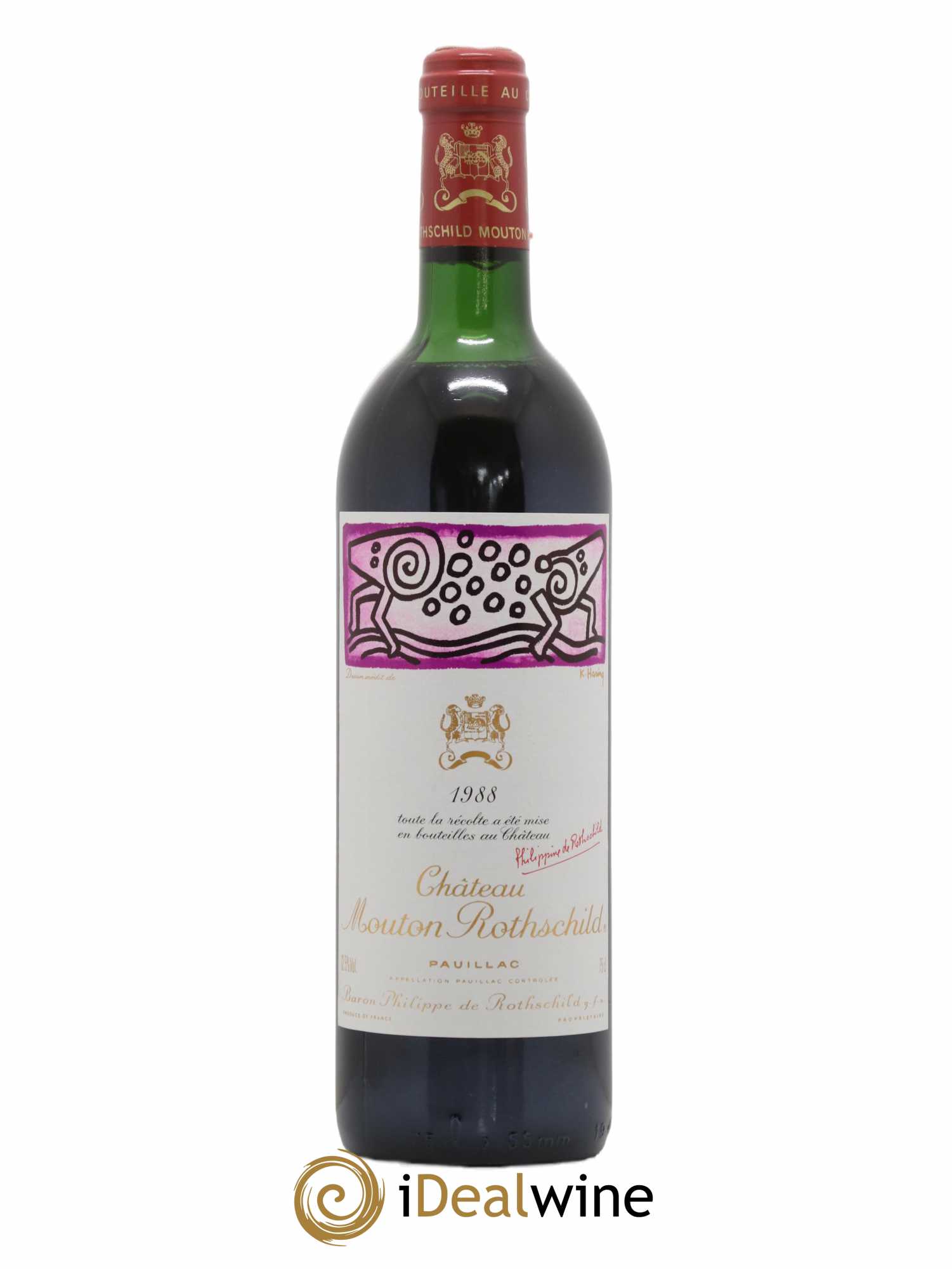 Château Mouton Rothschild 1er Grand Cru Classé 1988 - Lot de 1 bouteille - 0