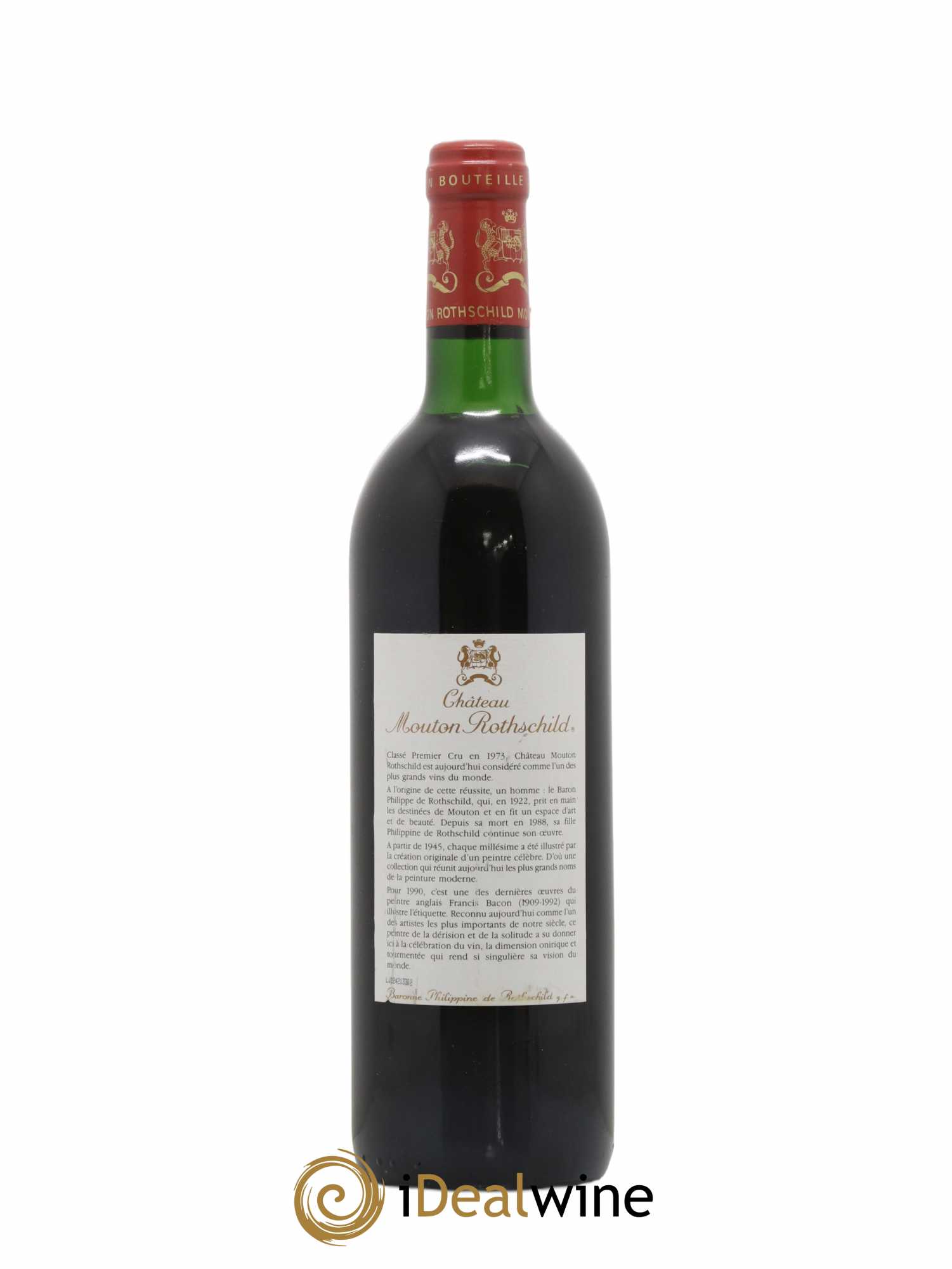 Château Mouton Rothschild 1er Grand Cru Classé 1990 - Lot de 1 bouteille - 1