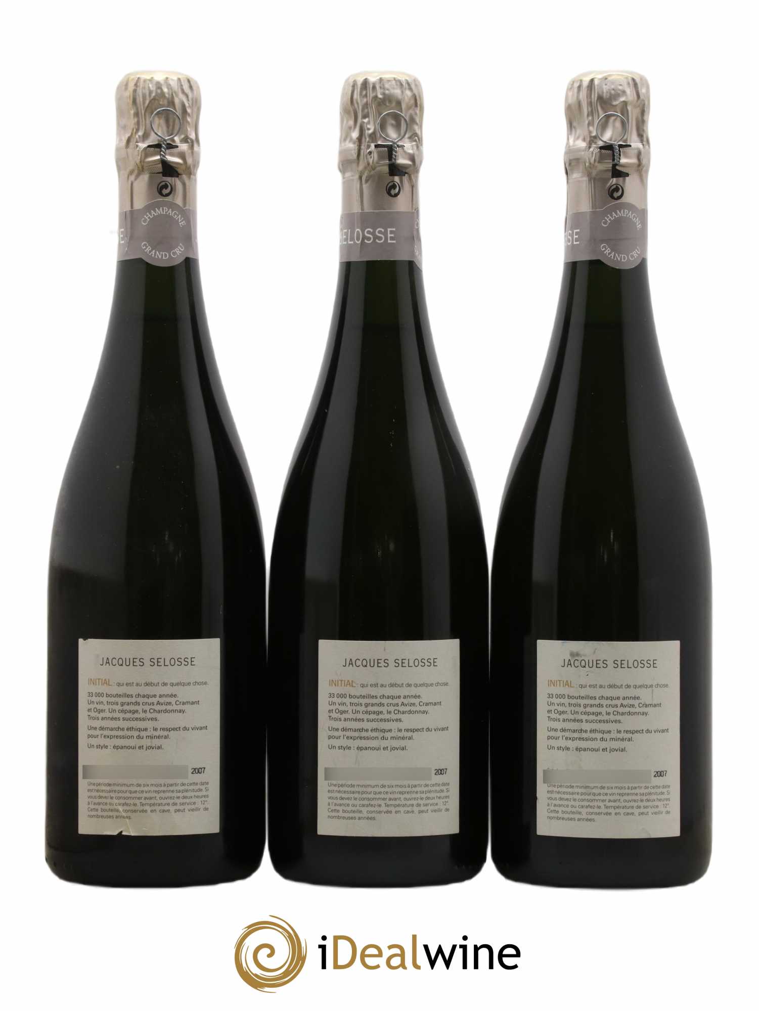 Initial Brut Jacques Selosse - Lot de 3 bouteilles - 1