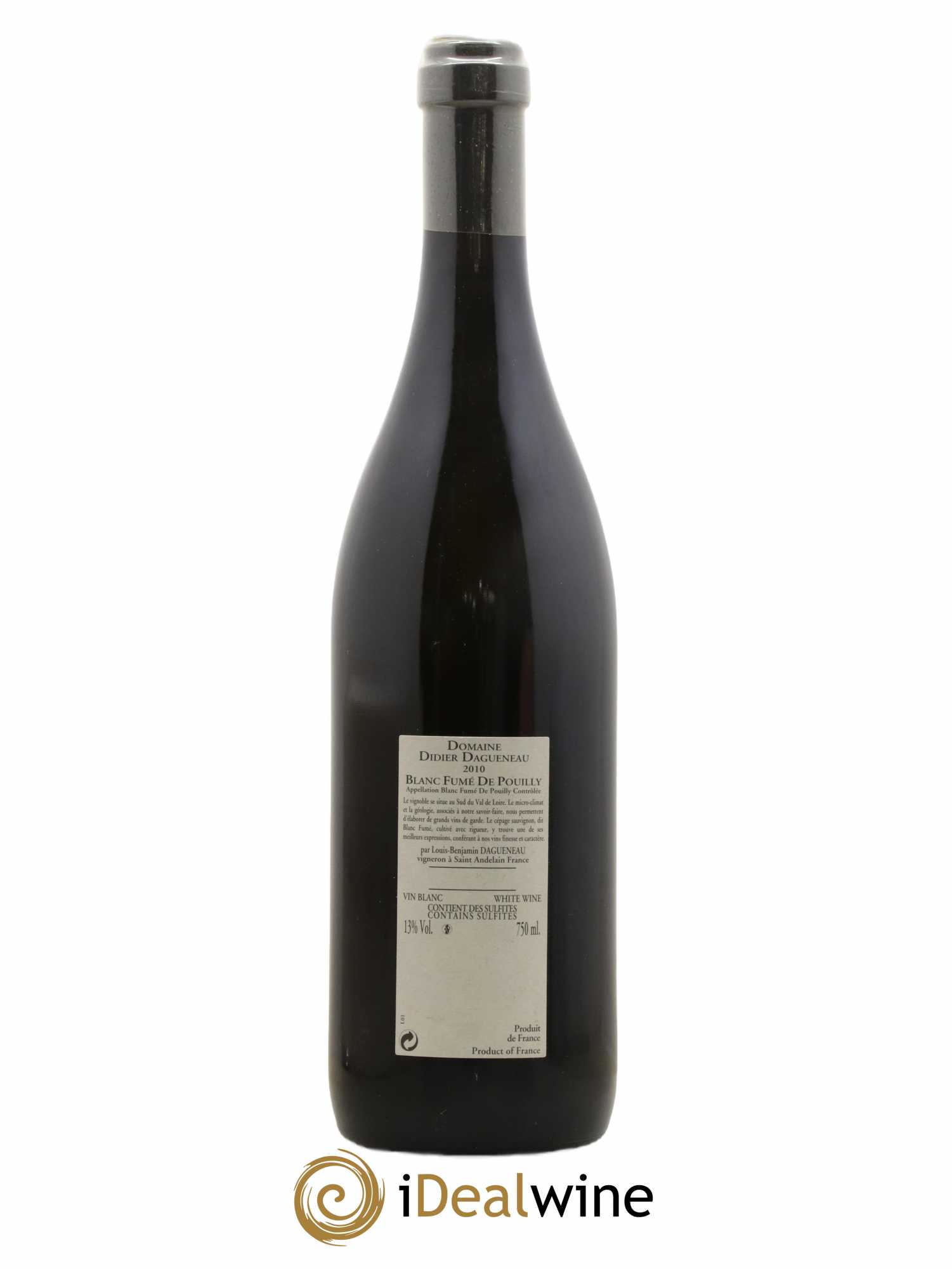 Vin de France (anciennement Pouilly-Fumé) Buisson Renard Dagueneau (Domaine Didier - Louis-Benjamin) 2010 - Lot de 1 bouteille - 1