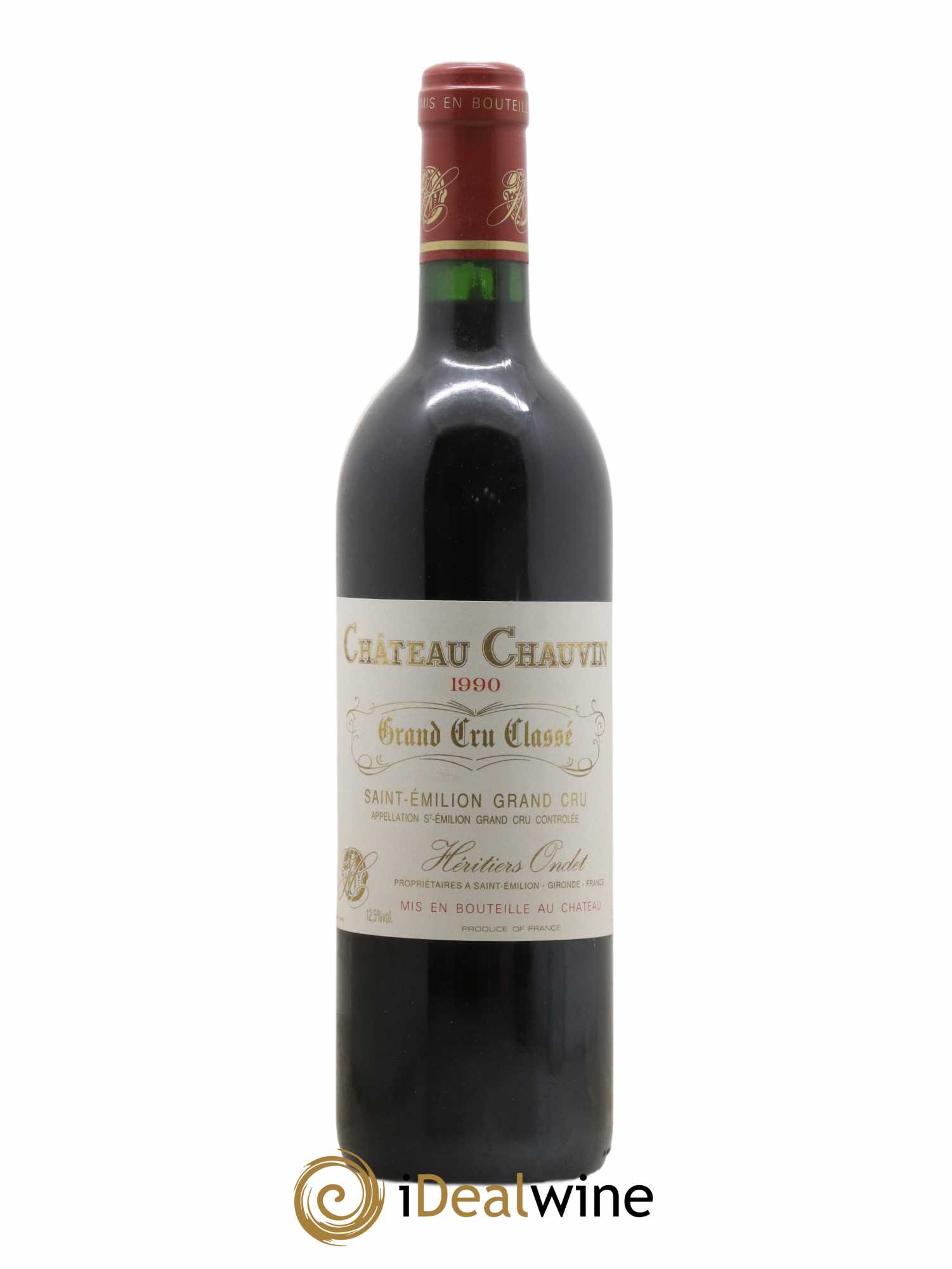 Château Chauvin Grand Cru Classé 1990 - Lot de 1 bouteille - 0