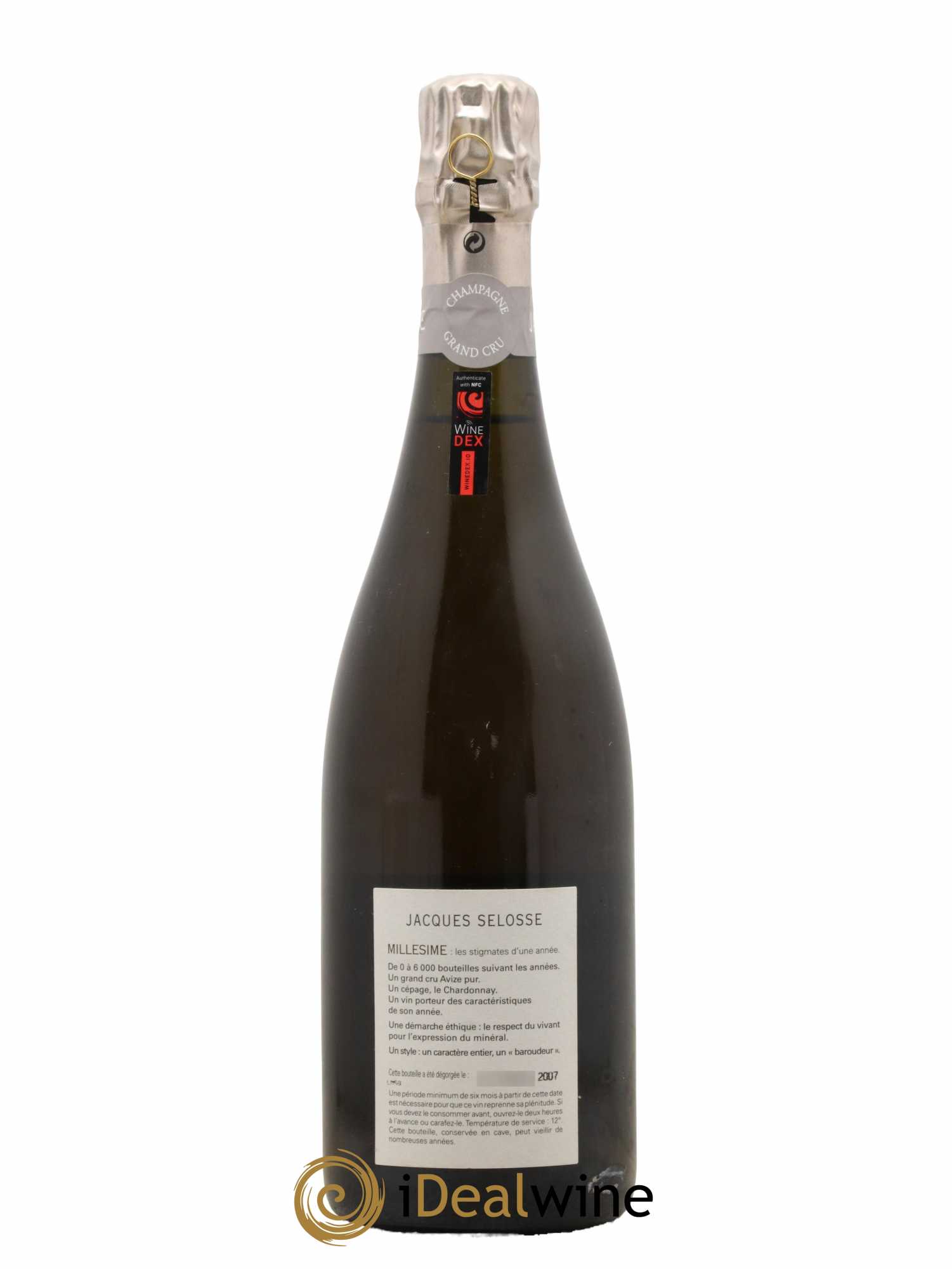 Grand Cru Blanc de Blancs Brut Jacques Selosse 1998 - Lot of 1 bottle - 1