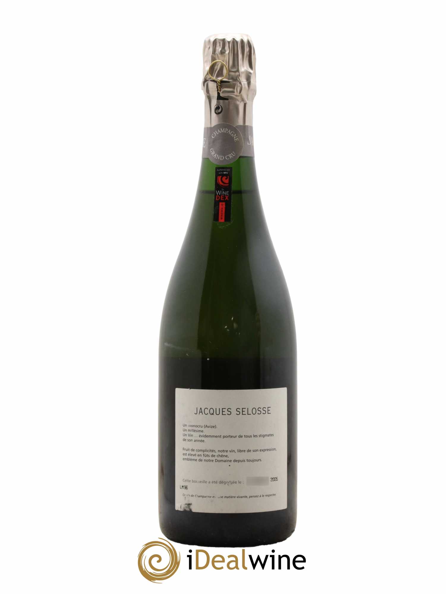 Blanc de Blancs Grand Cru Extra-Brut Jacques Selosse 1996 - Lot of 1 bottle - 1