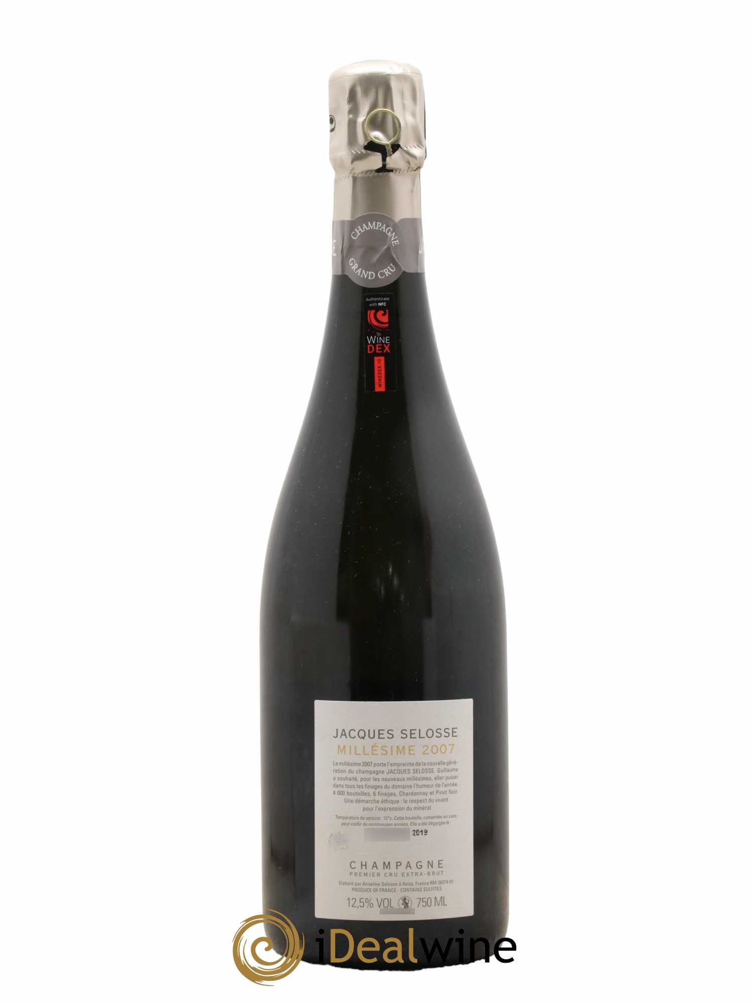1er Cru Millésimé Extra-Brut Jacques Selosse 2007 - Posten von 1 Flasche - 1