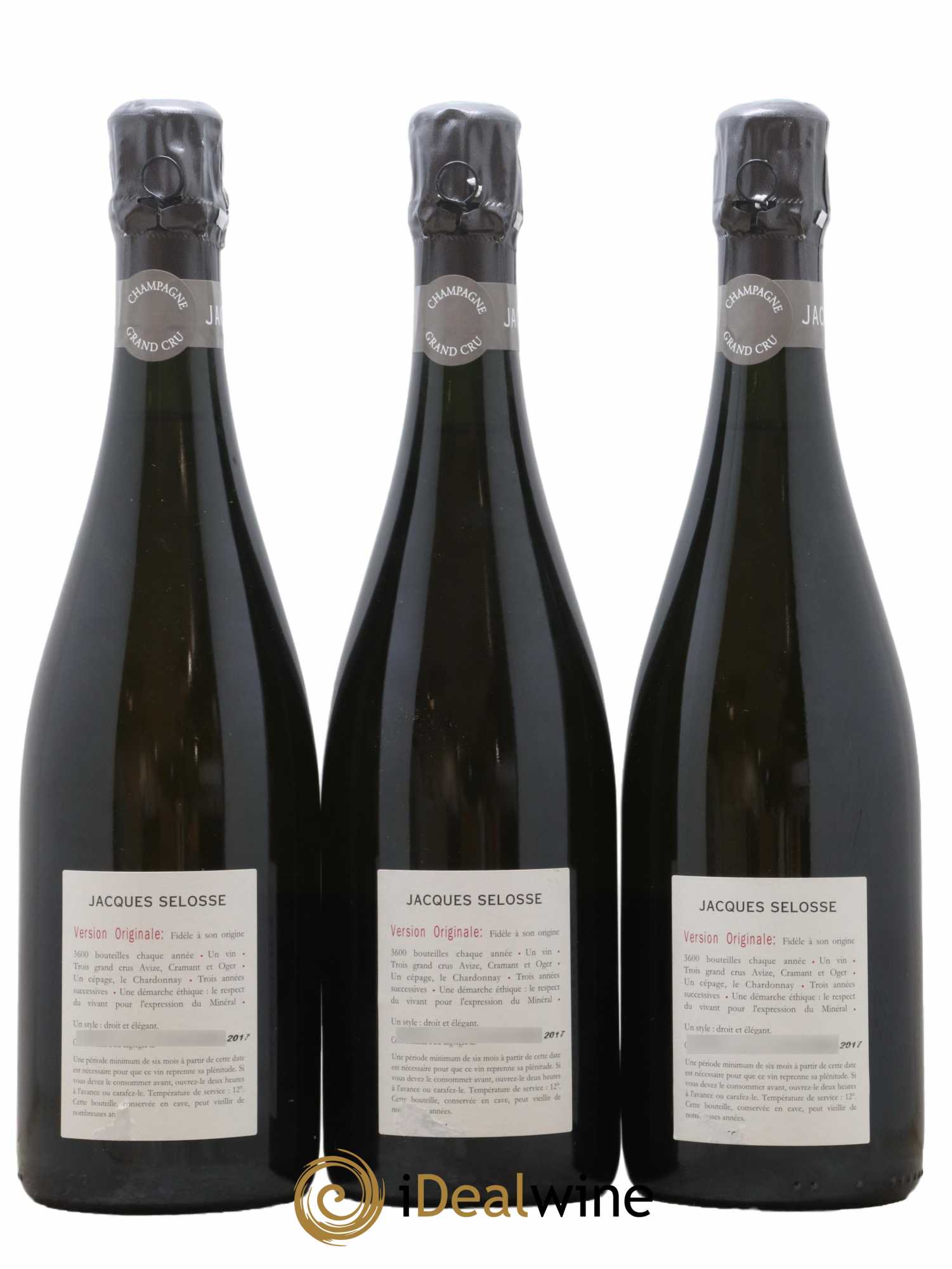Version Originale Jacques Selosse - Lot de 3 bouteilles - 1