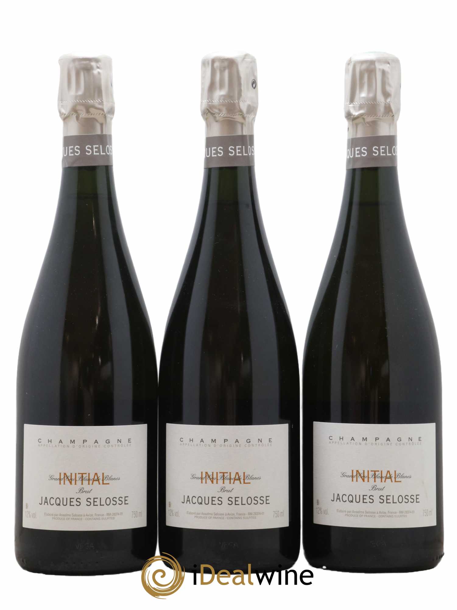 Initial Brut Jacques Selosse - Lot de 3 bouteilles - 0