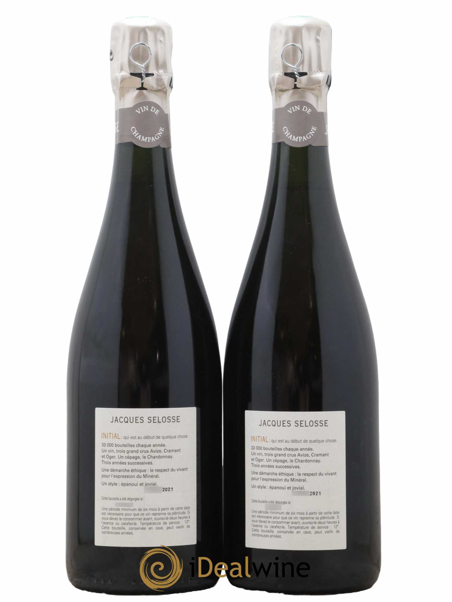 Initial Brut Jacques Selosse - Lot de 2 bouteilles - 1