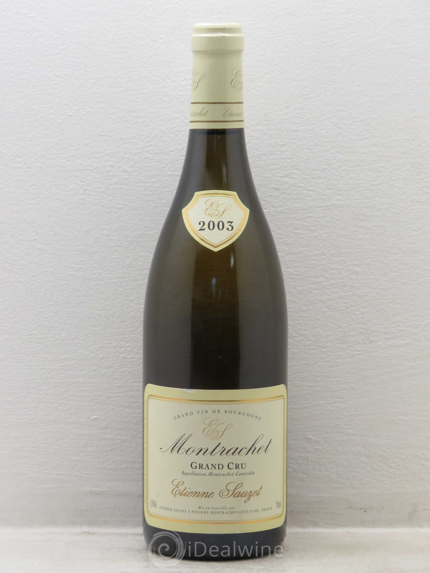 Montrachet Grand Cru Etienne Sauzet 2003 - Lot de 1 bouteille - 0