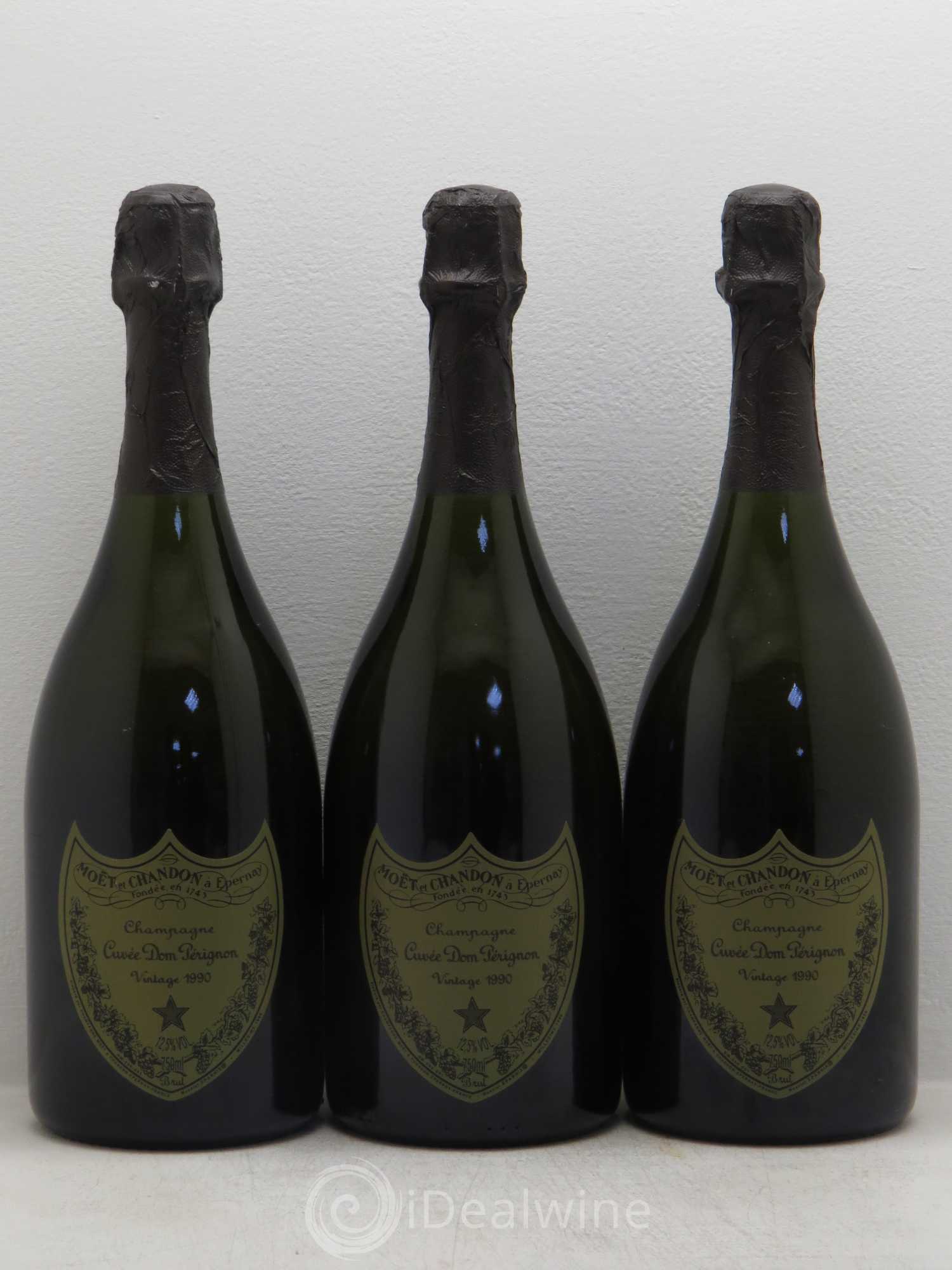 Brut Dom Pérignon 1990 - Lot de 3 bouteilles - 0