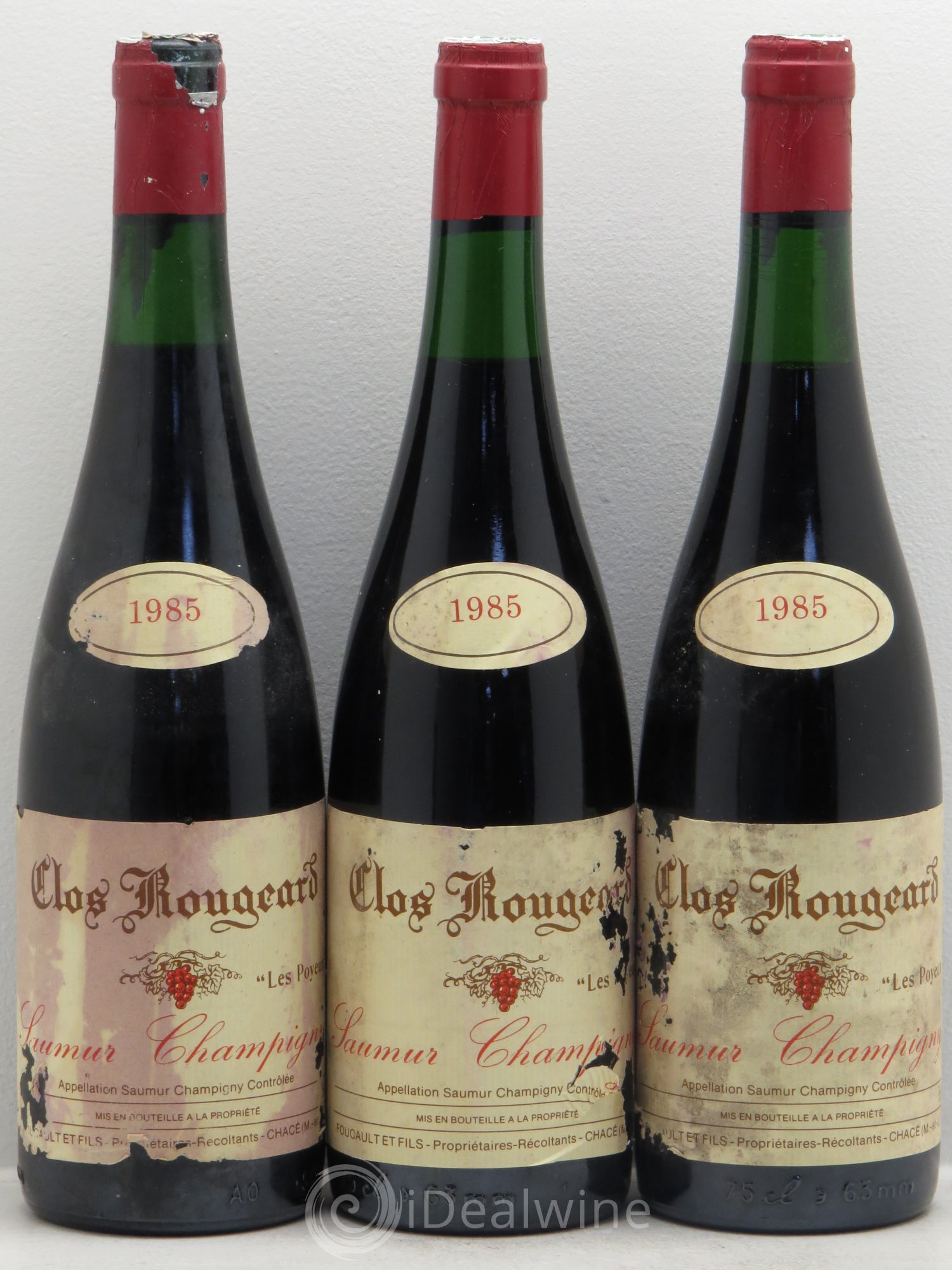 Saumur-Champigny Les Poyeux Clos Rougeard 1985 - Lot de 3 bouteilles - 0