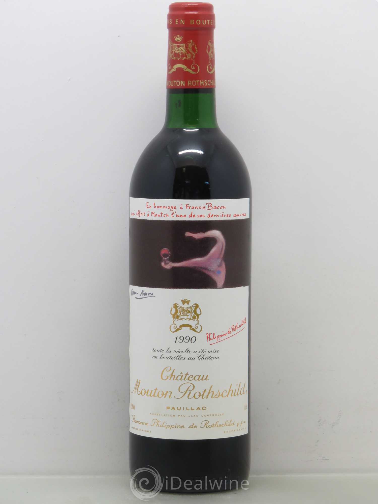 Château Mouton Rothschild 1er Grand Cru Classé 1990 - Lot de 1 bouteille - 0