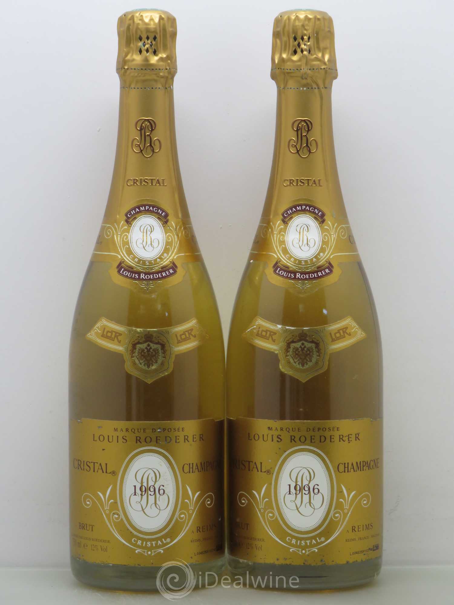 Cristal Louis Roederer 1996 - Lot de 2 bouteilles - 0