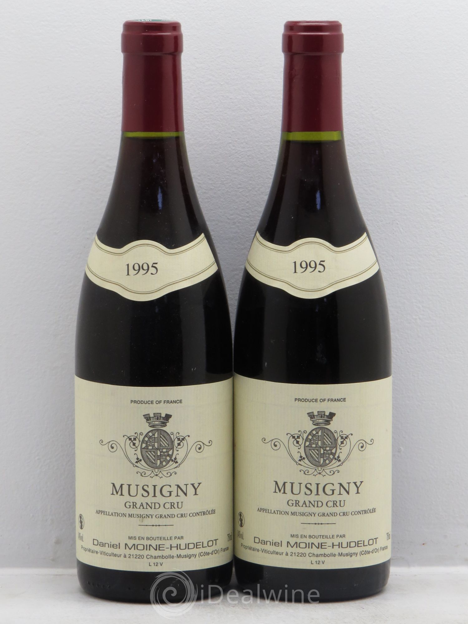Musigny Grand Cru Moine-Hudelot (Domaine) 1995 - Lot de 2 bouteilles - 0