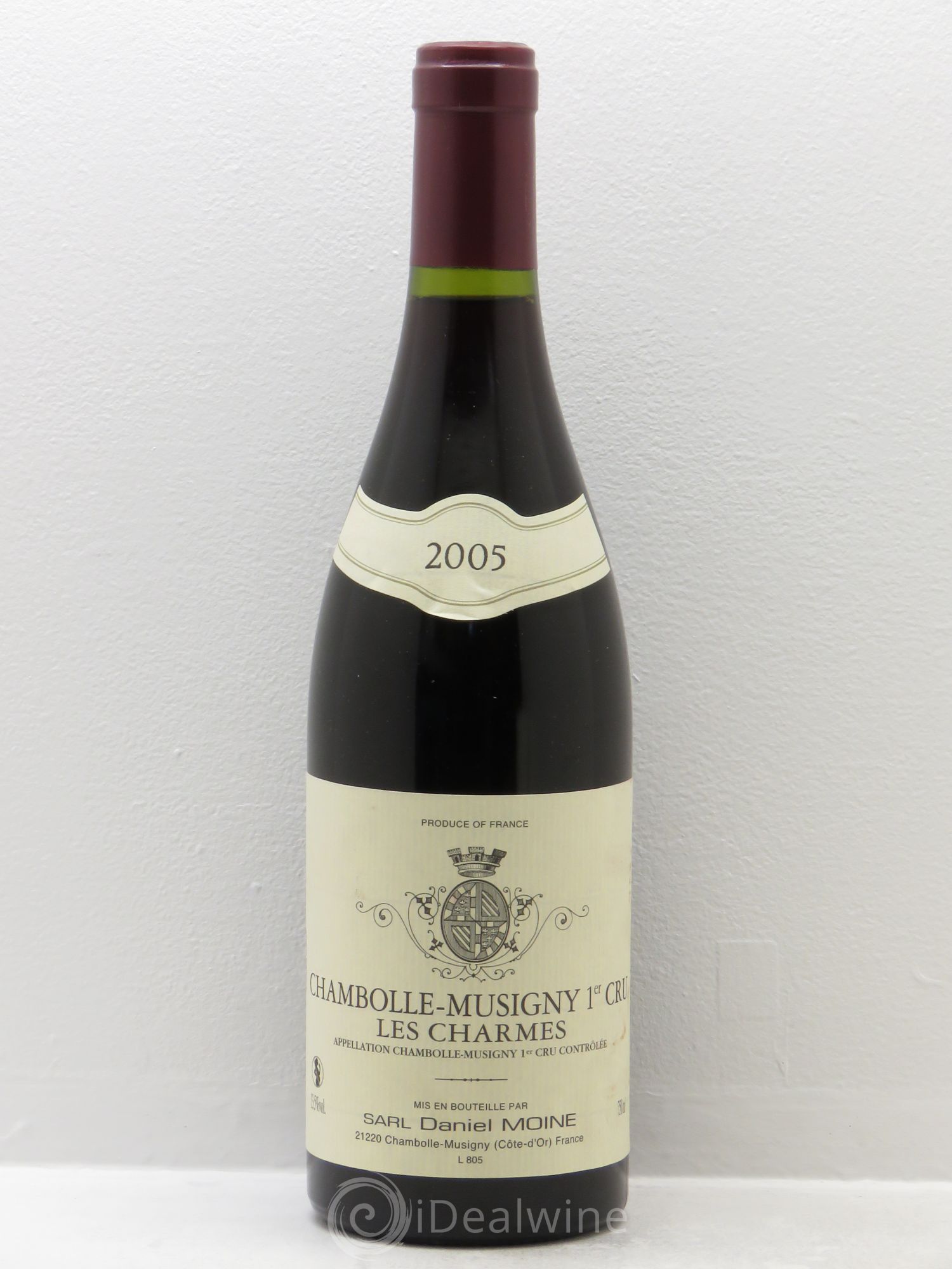 Chambolle-Musigny 1er Cru Moine 2005 - Lot de 1 bouteille - 0