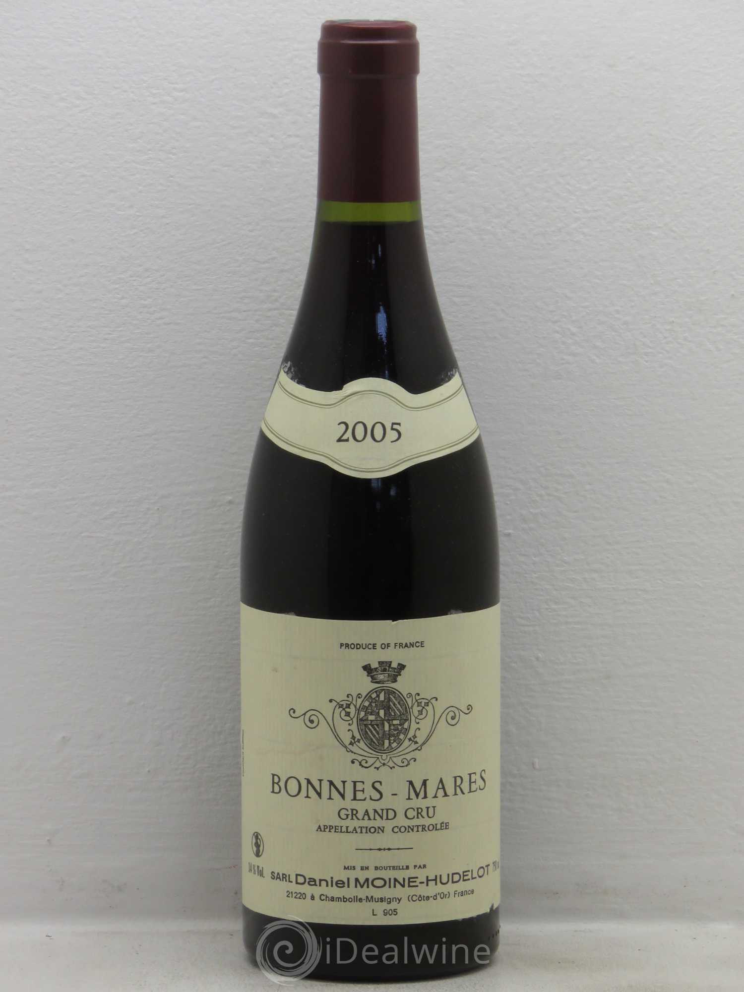 Bonnes-Mares Grand Cru Moine-Hudelot (Domaine) 2005 - Lot de 1 bouteille - 0
