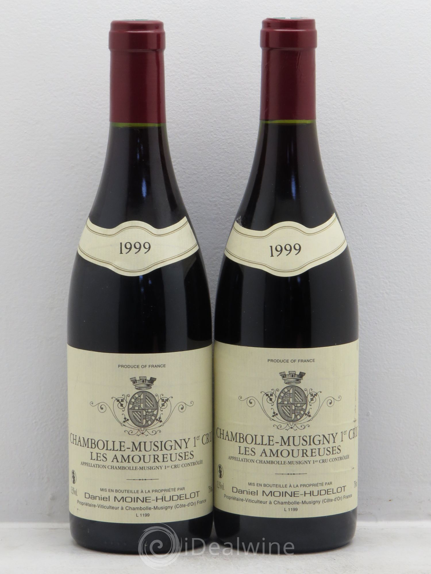 Chambolle-Musigny 1er Cru Les Amoureuses Moine-Hudelot (Domaine) 1999 - Lot de 2 bouteilles - 0