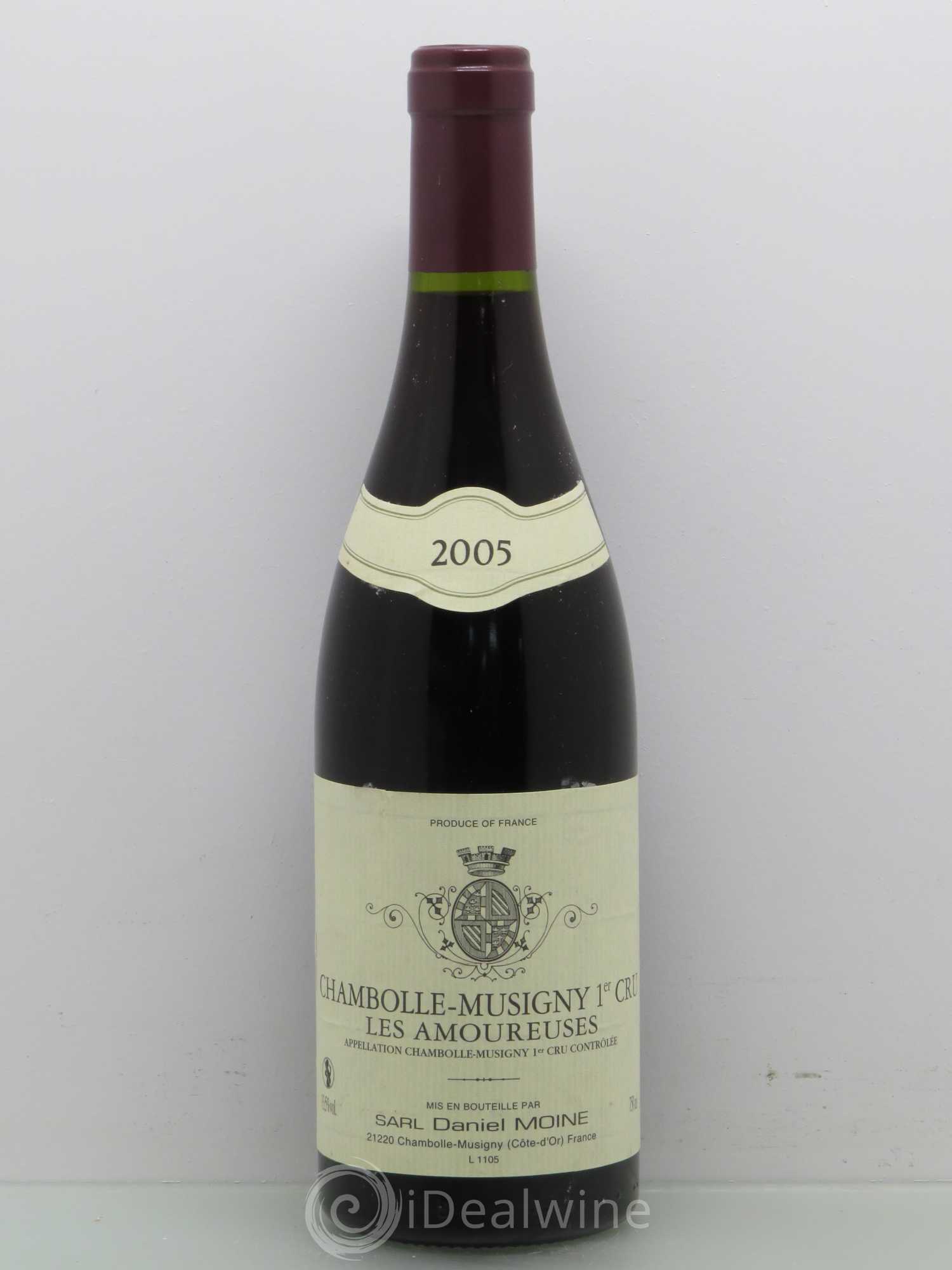 Chambolle-Musigny 1er Cru Les Amoureuses Moine-Hudelot (Domaine) 2005 - Lot de 1 bouteille - 0