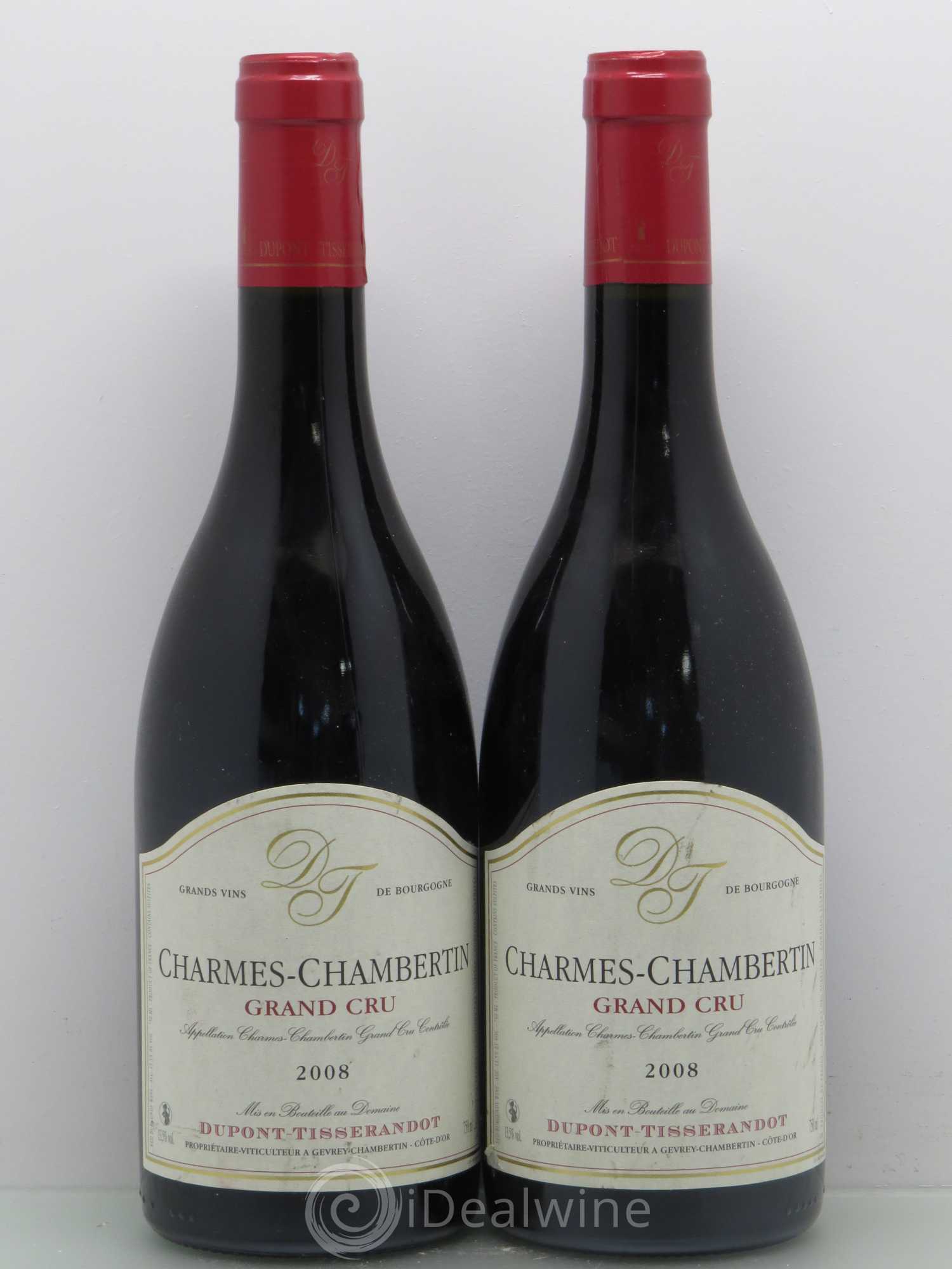 Charmes-Chambertin Grand Cru Dupont-Tisserandot (Domaine) 2008 - Lot de 2 bouteilles - 0